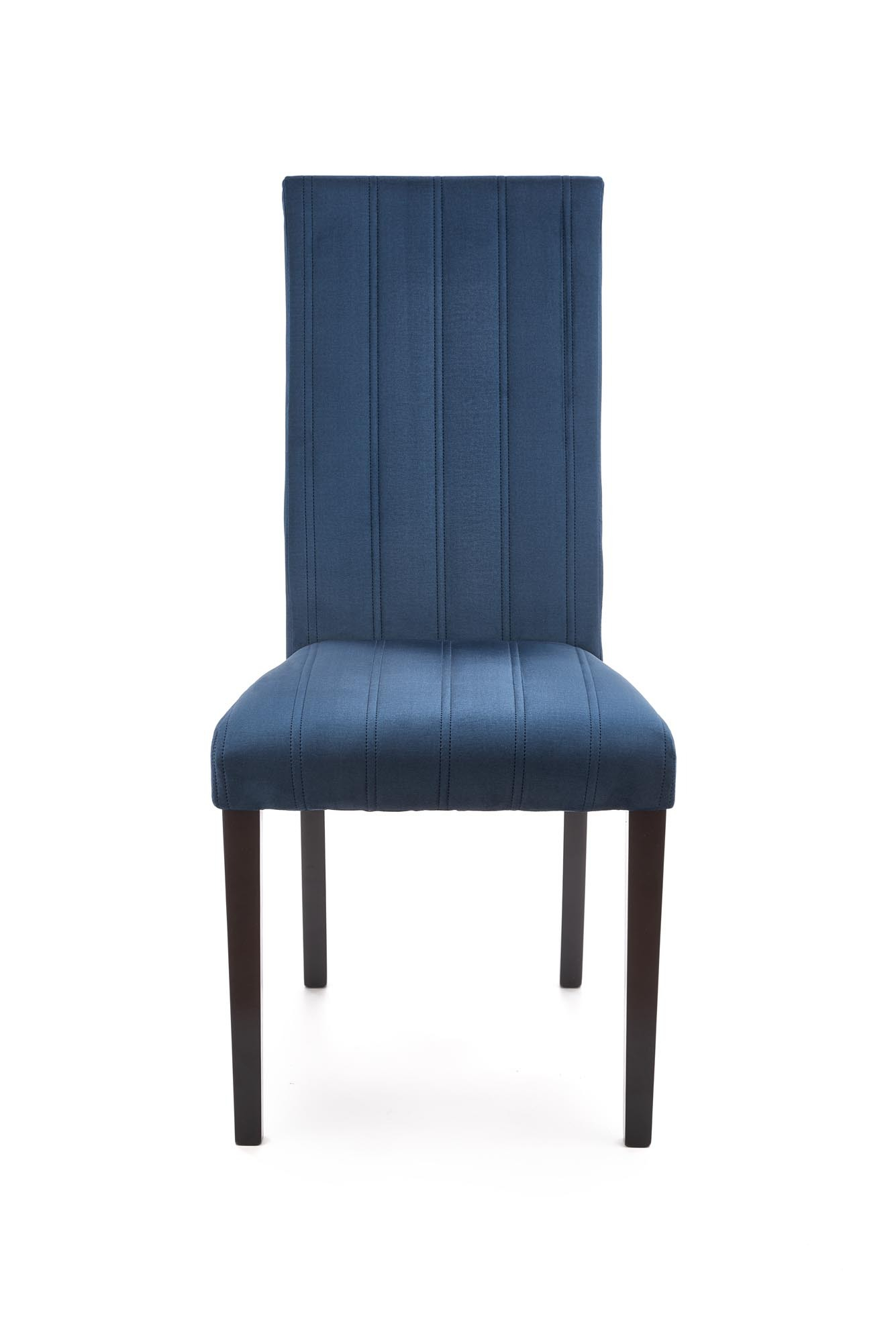 DIEGO 2 krzesło czarny / tap. velvet pikowany Pasy - MONOLITH 77 (granatowy)
