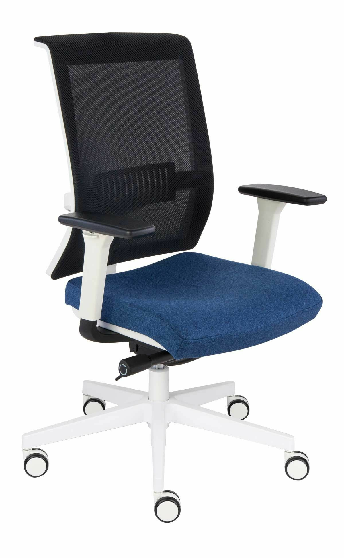 Fotel biurowy LEVEL WS white/chrome