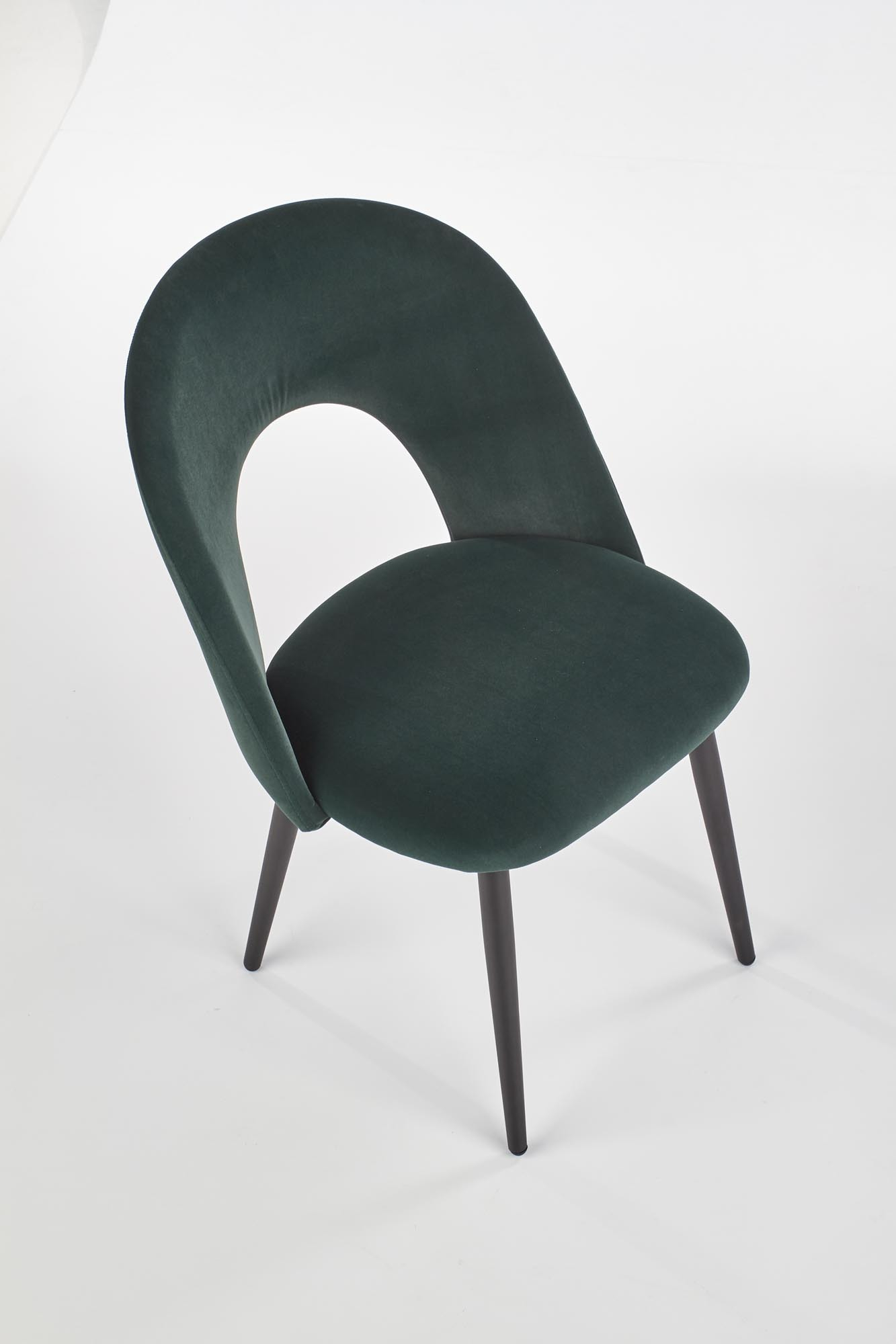 K384 krzesło ciemny zielony / czarny