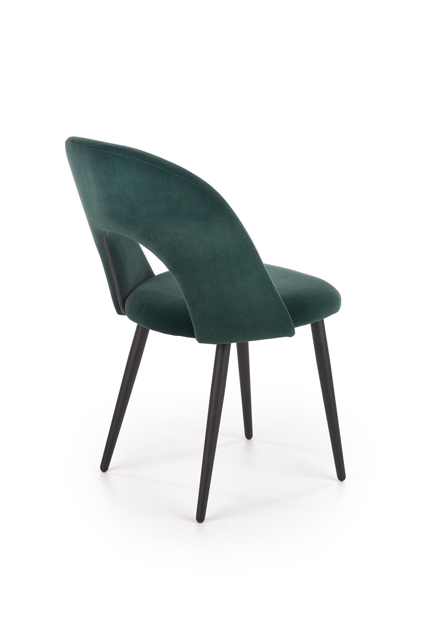 K384 krzesło ciemny zielony / czarny