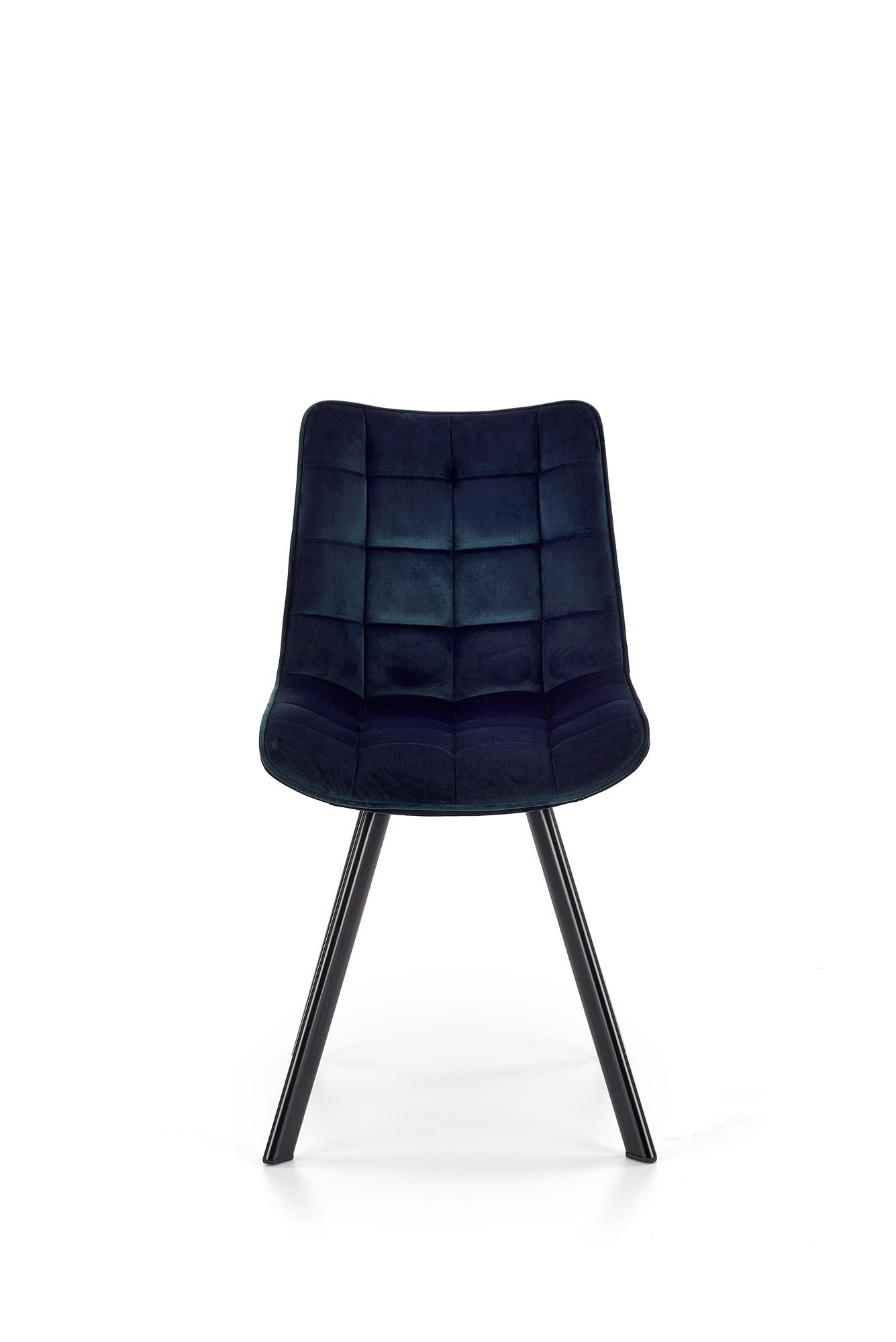 K332 krzesło nogi - czarne, siedzisko - granatowy