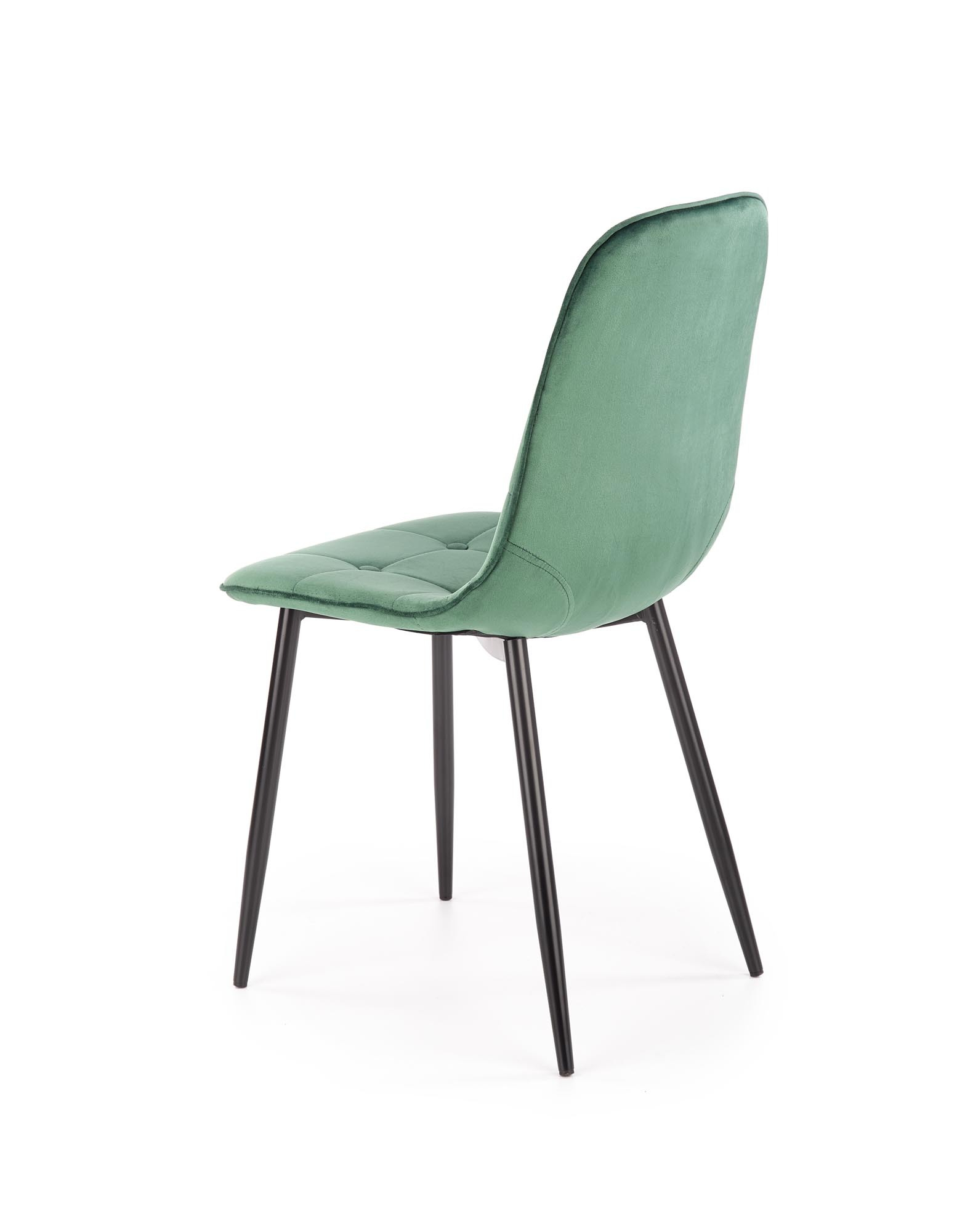 K417 krzesło ciemny zielony velvet