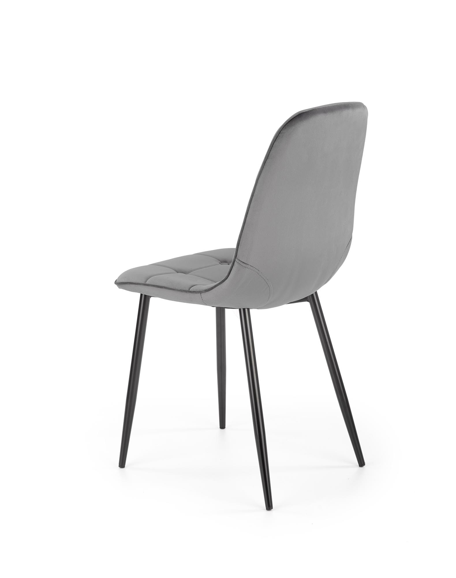 K417 krzesło popielaty velvet