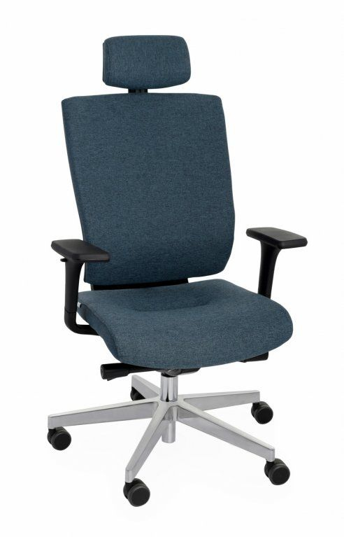 Fotel biurowy MAXPRO BT HD black/chrome