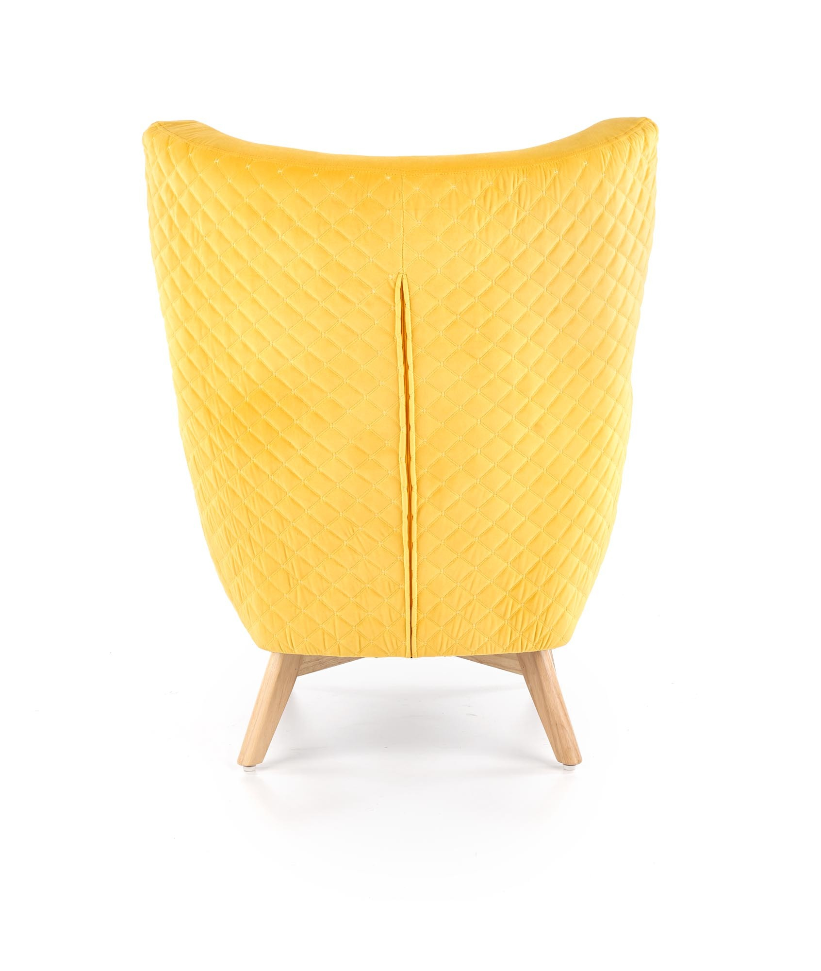 MARVEL fotel wypoczynkowy żółty / naturalny