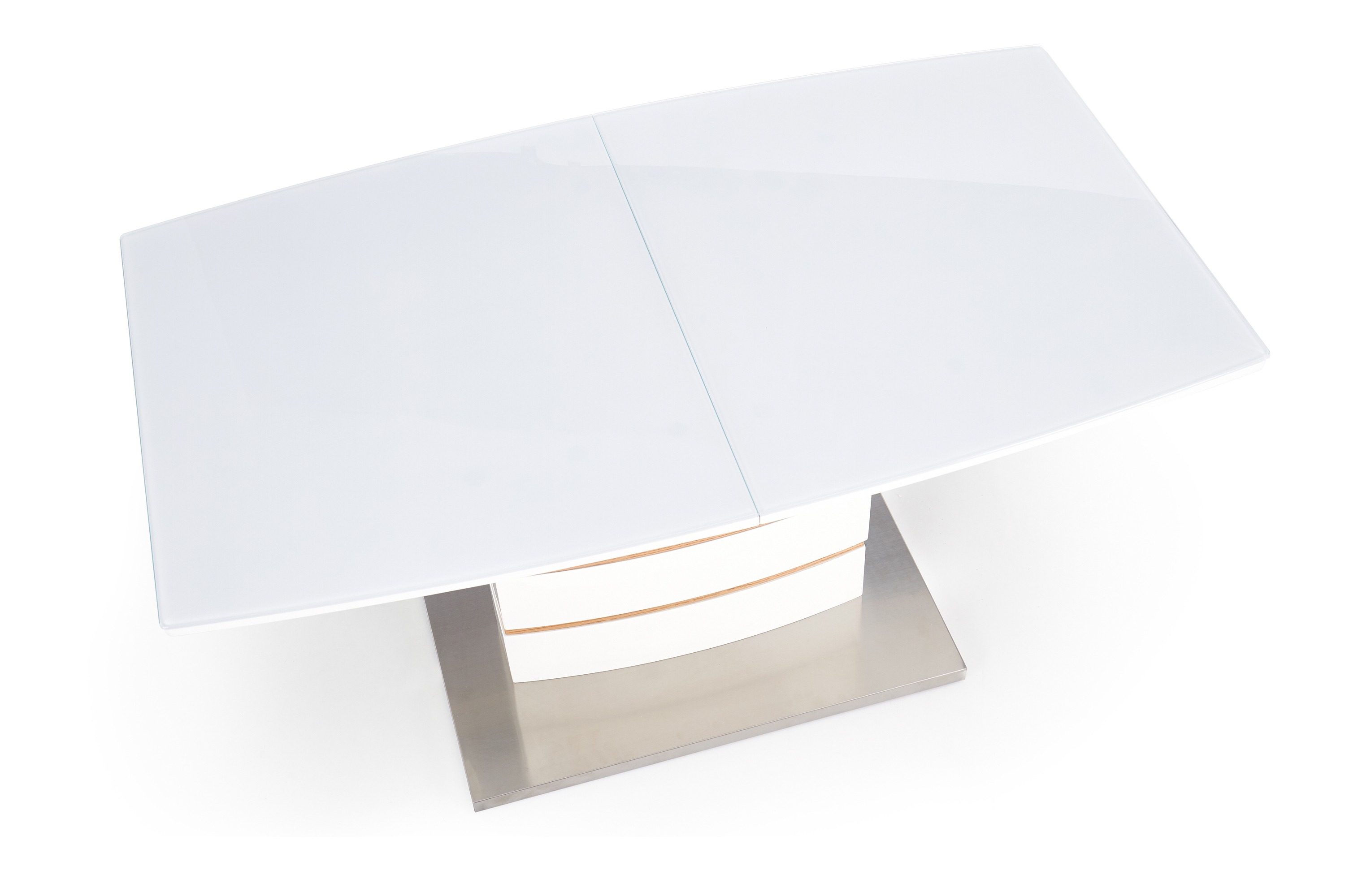 TORONTO stół rozkładany 140-180/80/76 cm, biały / dąb złoty