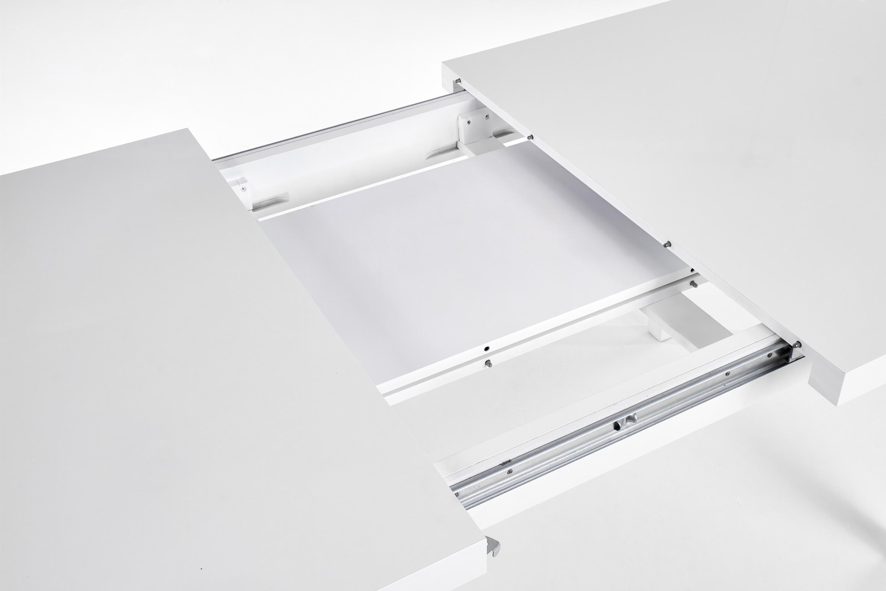 MOZART stół rozkładany 160-240/90/75 cm, biały