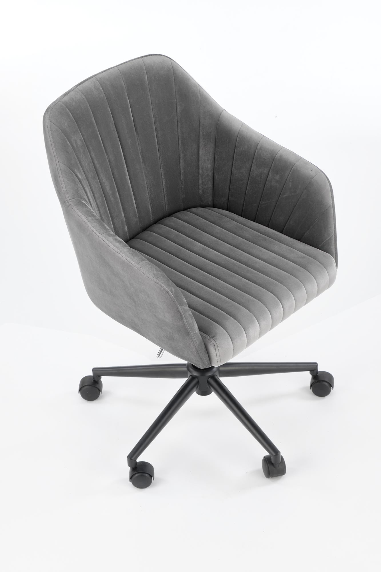 FRESCO fotel obrotowy popielaty velvet