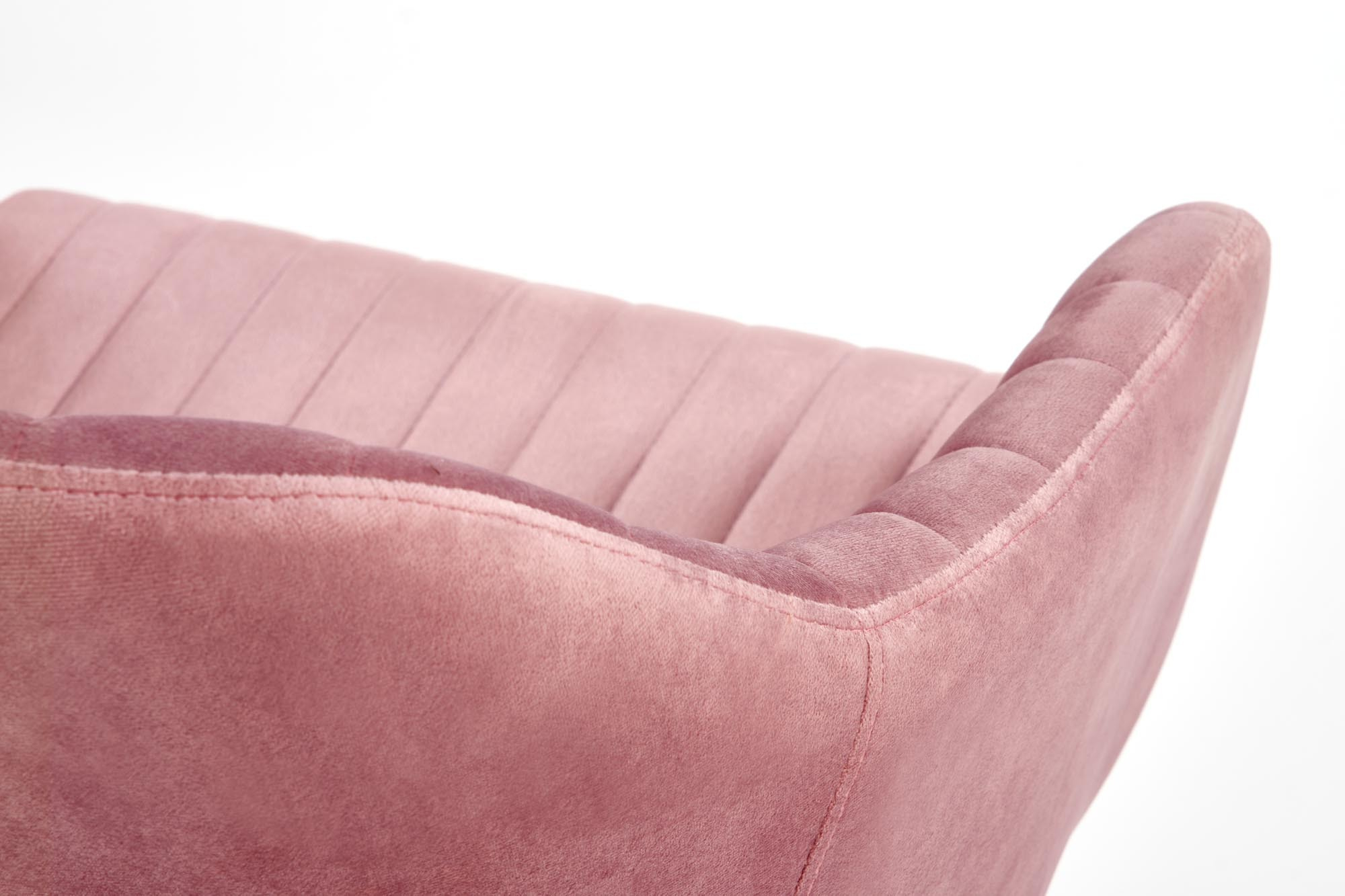 Fotel obrotowy FRESCO różowy velvet