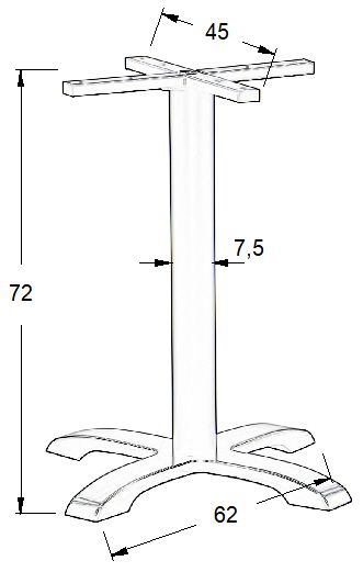 Podstawa stolika SH-5009-2/B