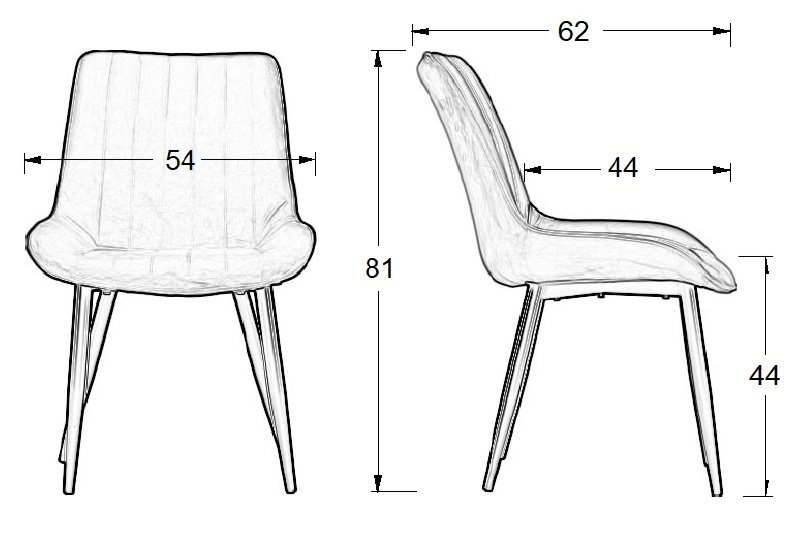 Krzesło HTS-D7A tap. 44
