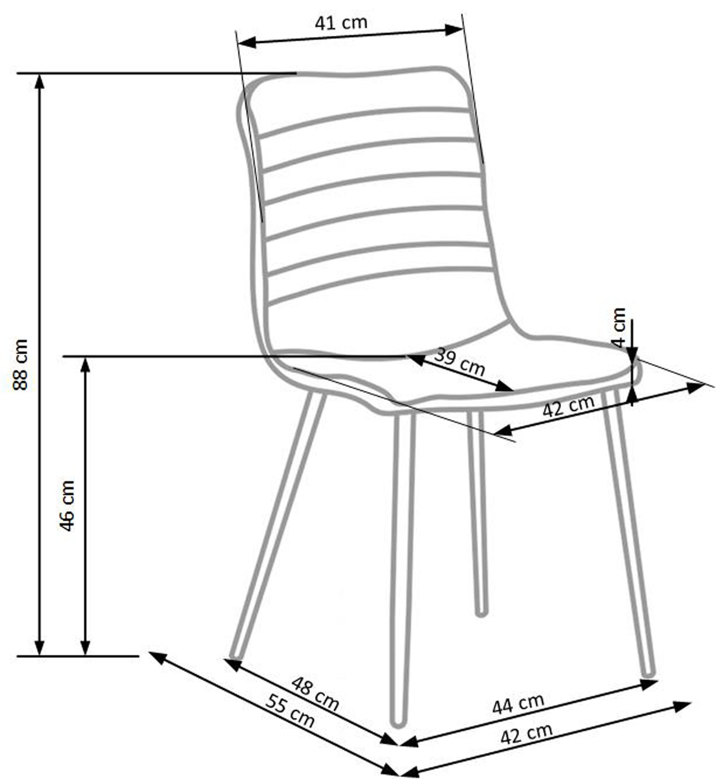 K251 krzesło popiel (1p=4szt)
