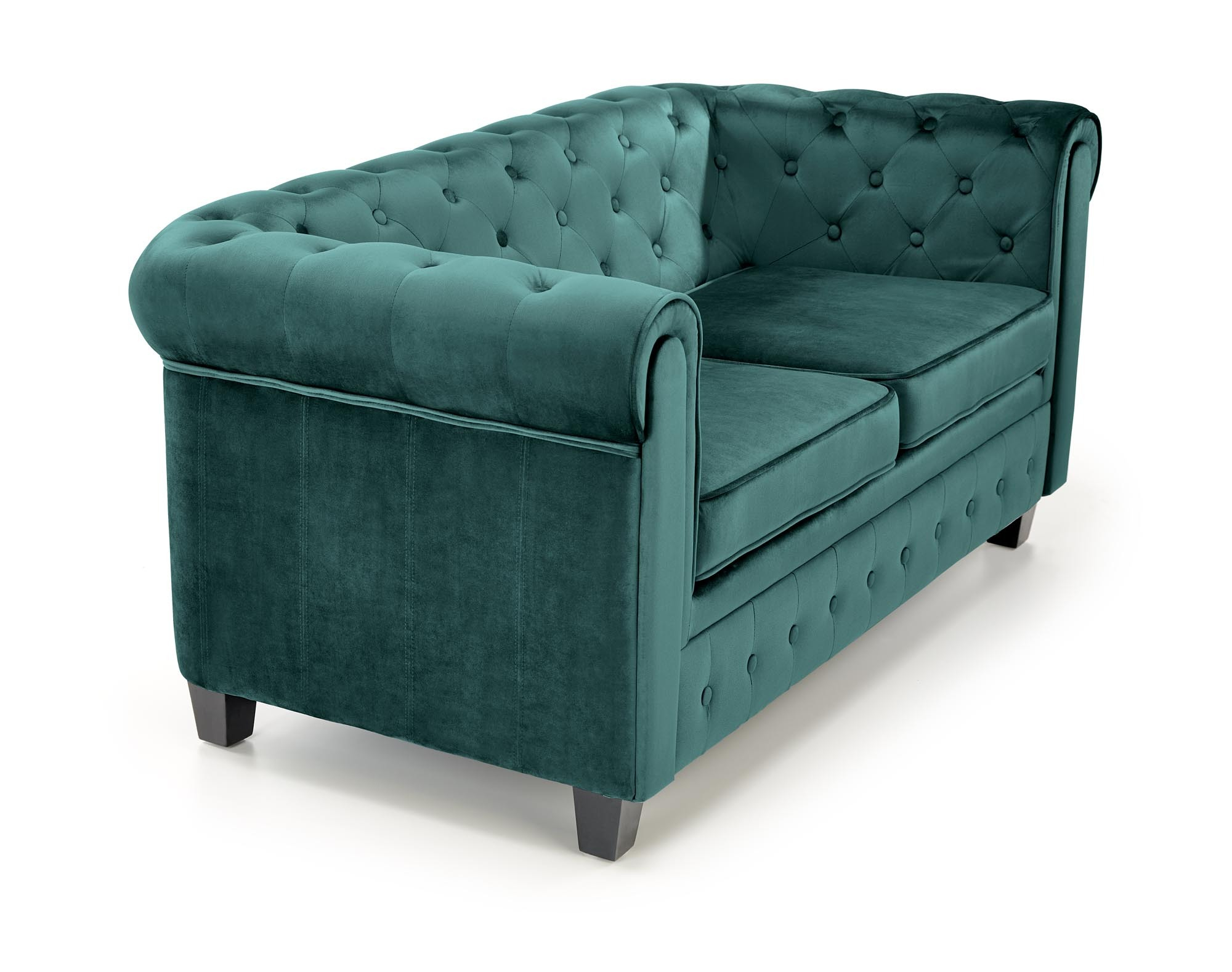 ERIKSEN XL fotel wypoczynkowy ciemny zielony / czarny