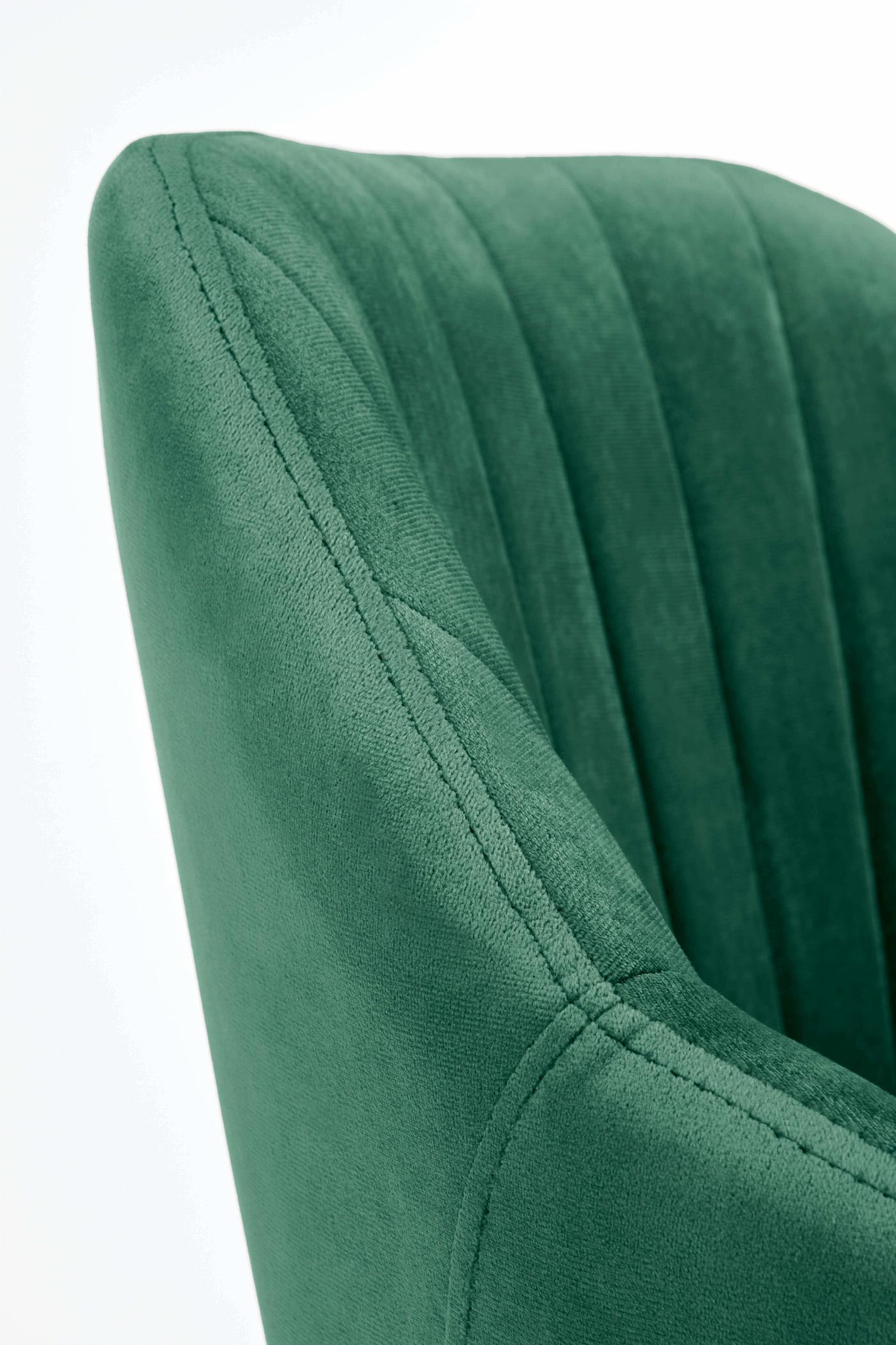 FRESCO fotel młodzieżowy ciemny zielony velvet