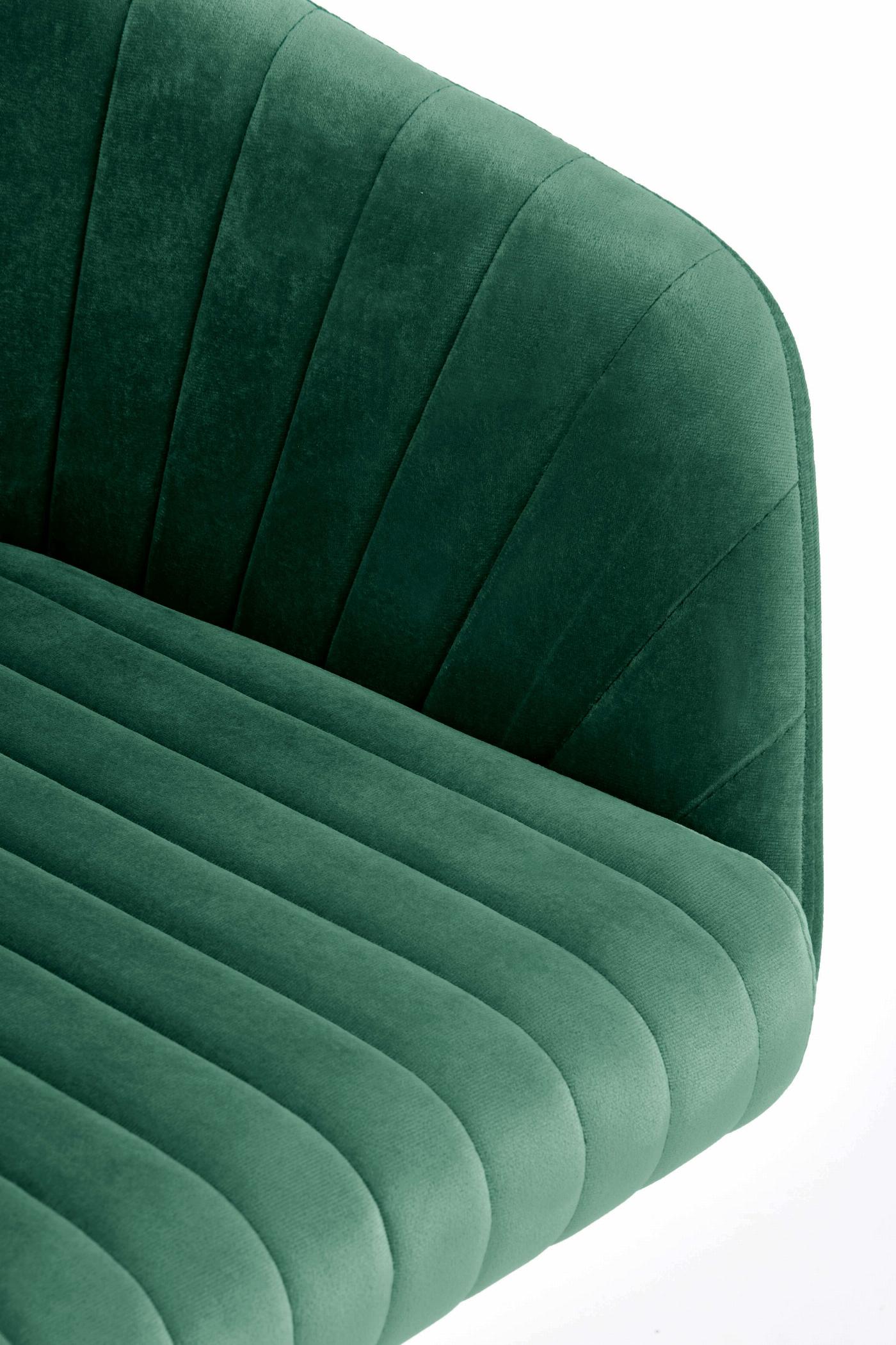 FRESCO fotel młodzieżowy ciemny zielony velvet