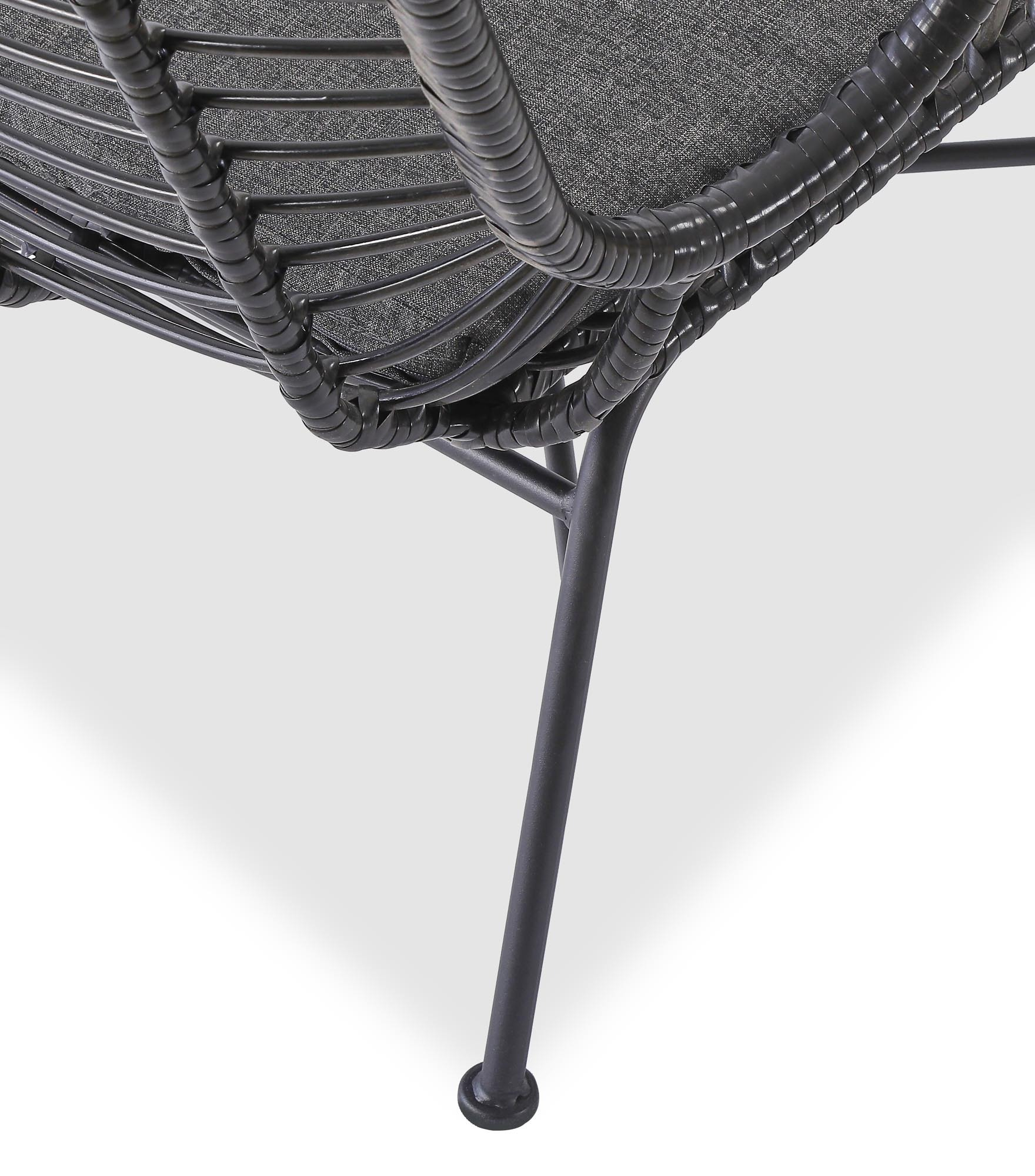 IKARO 2 fotel czarny / popielaty
