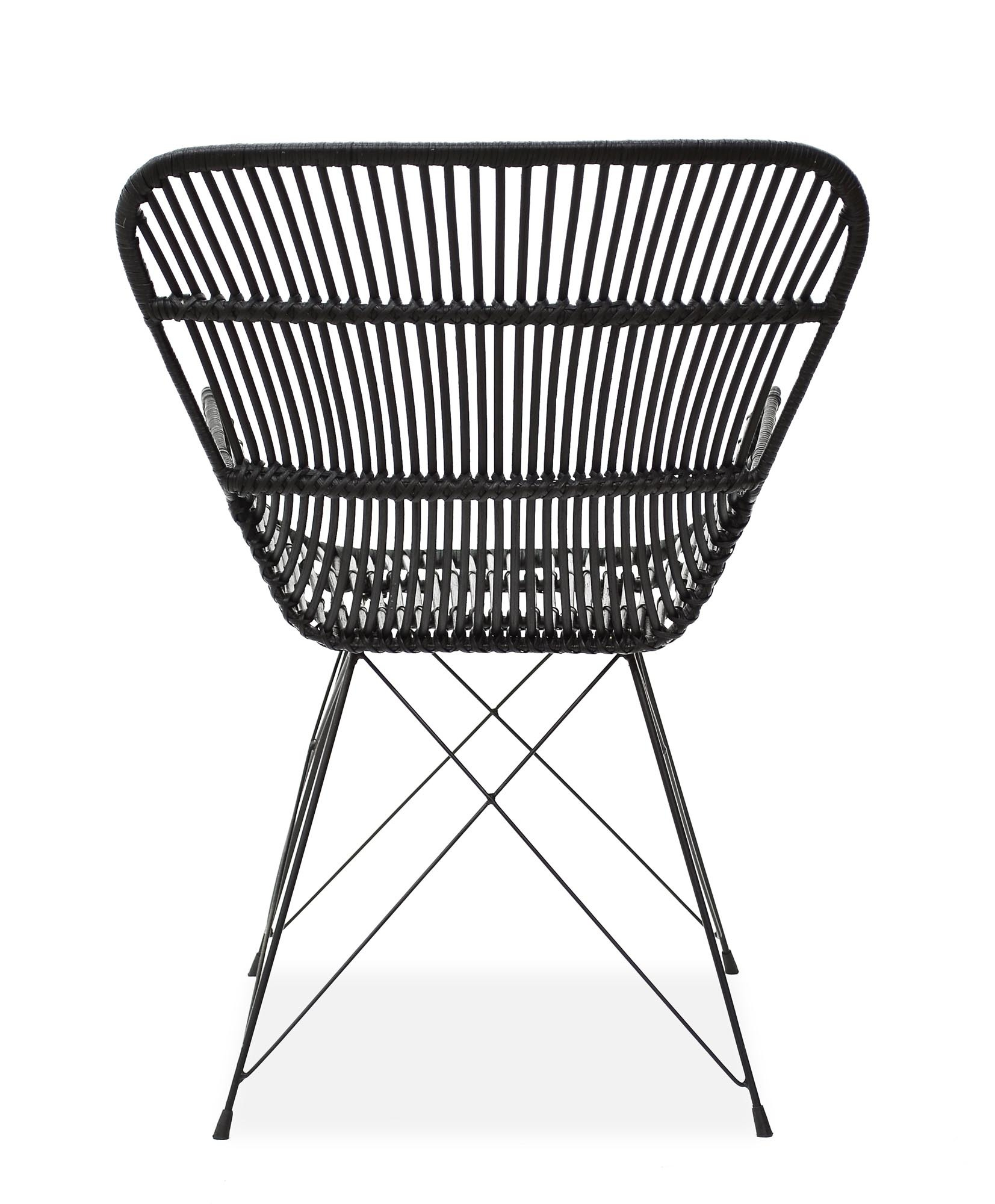 K335 krzesło rattan czarny (2p=1szt)