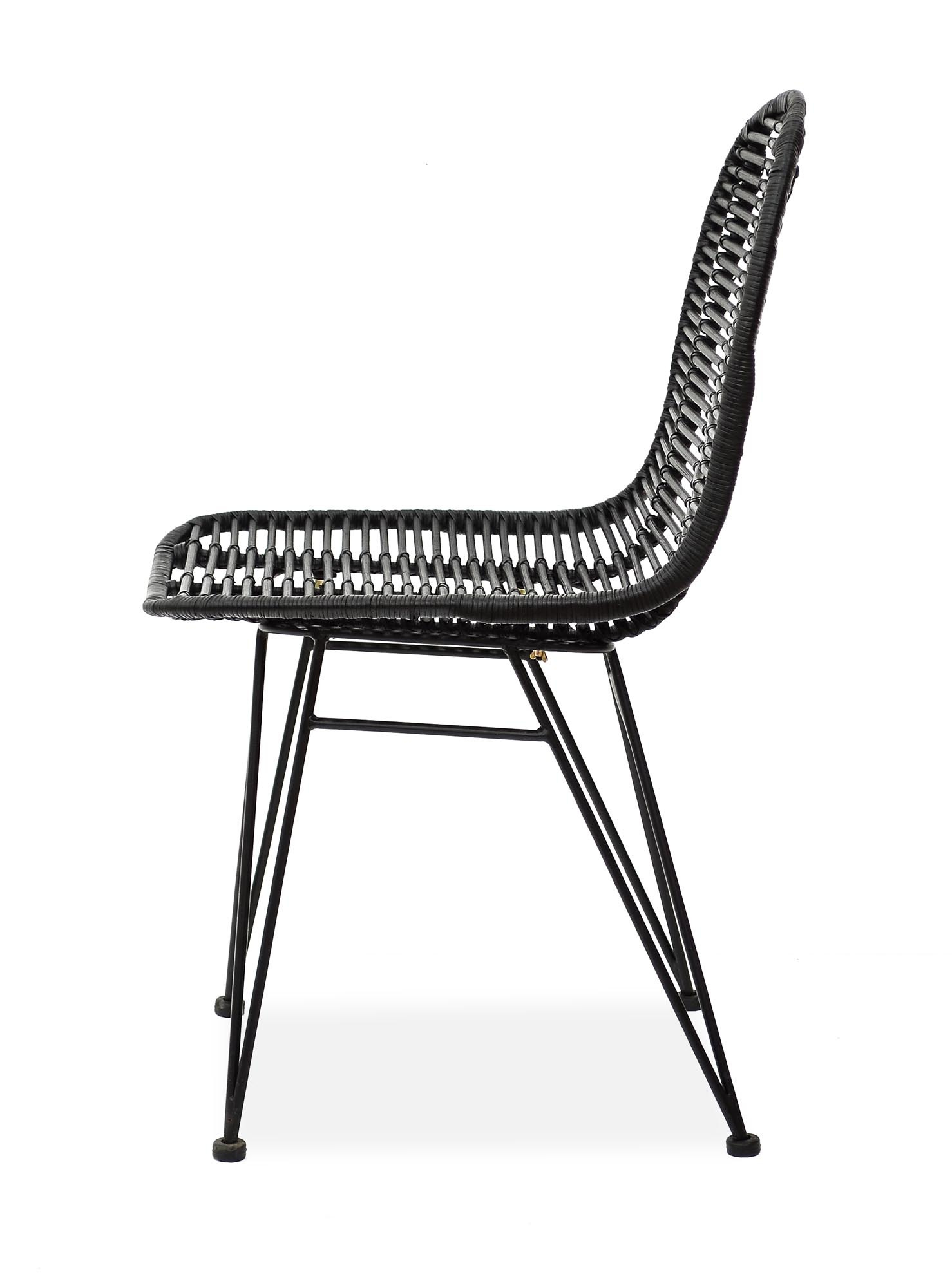 K337 krzesło rattan czarny (2p=1szt)
