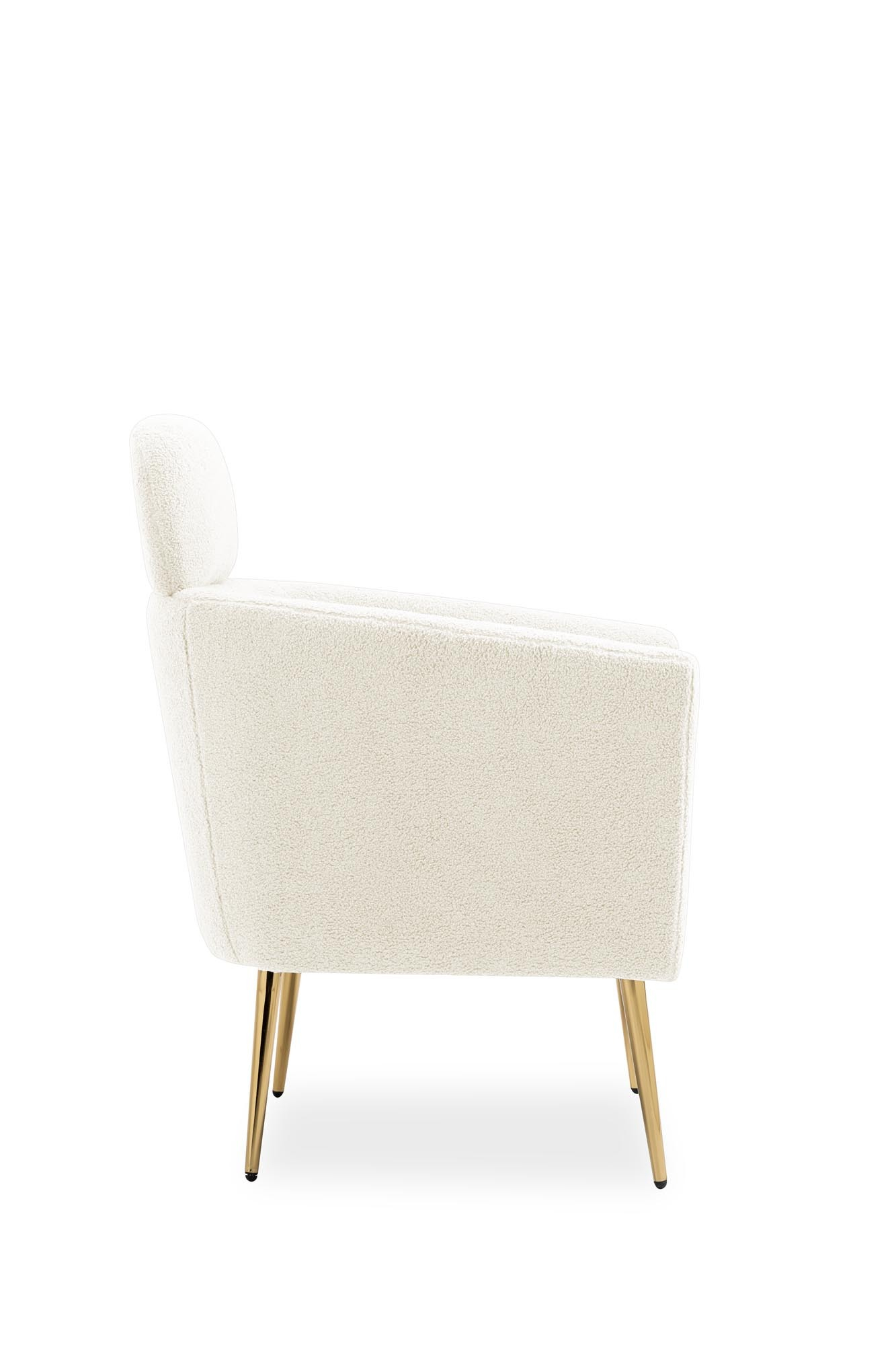MELISA fotel wypoczynkowy kremowy / złoty