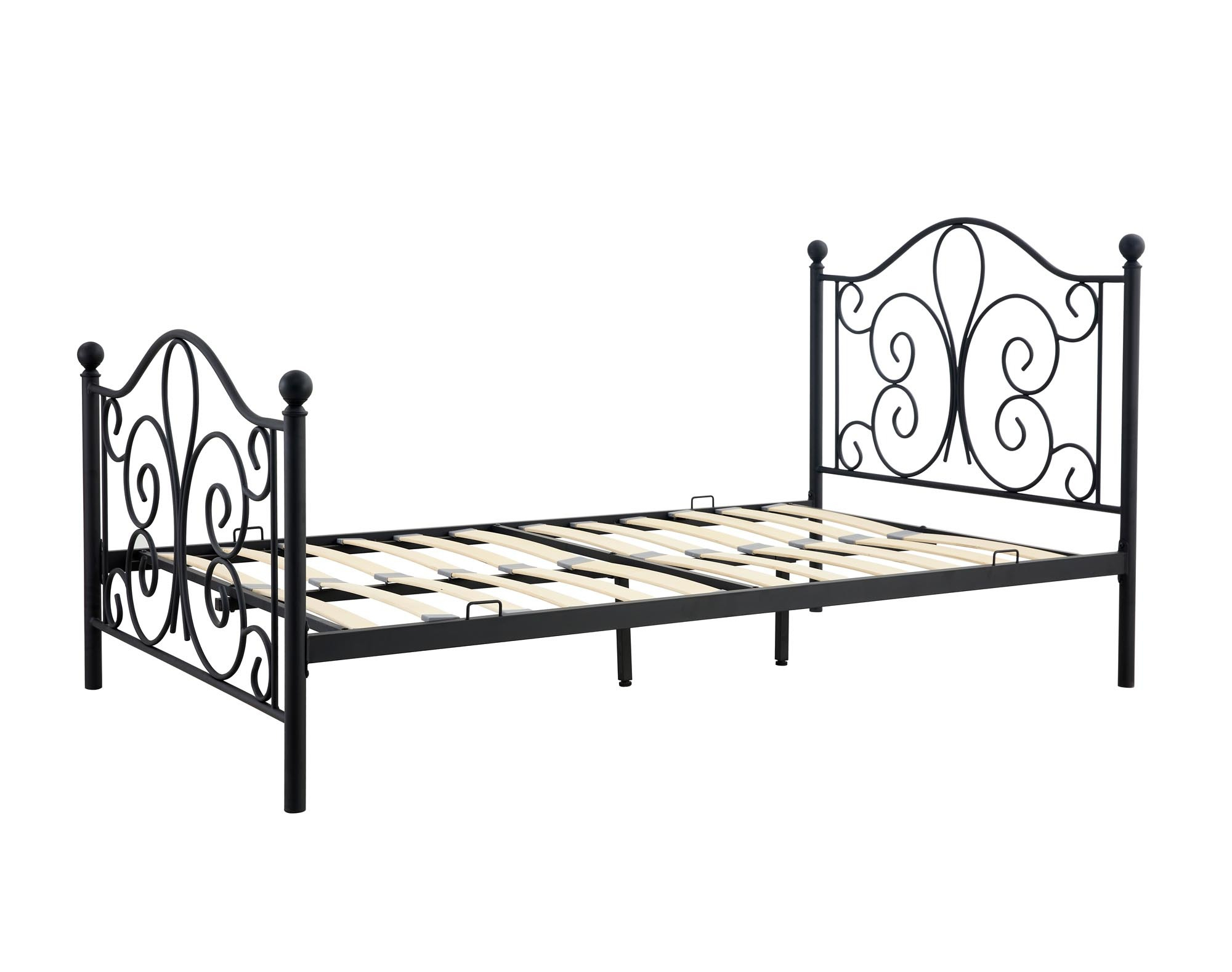 PANAMA 120 cm łóżko metalowe czarny (2p=1szt)