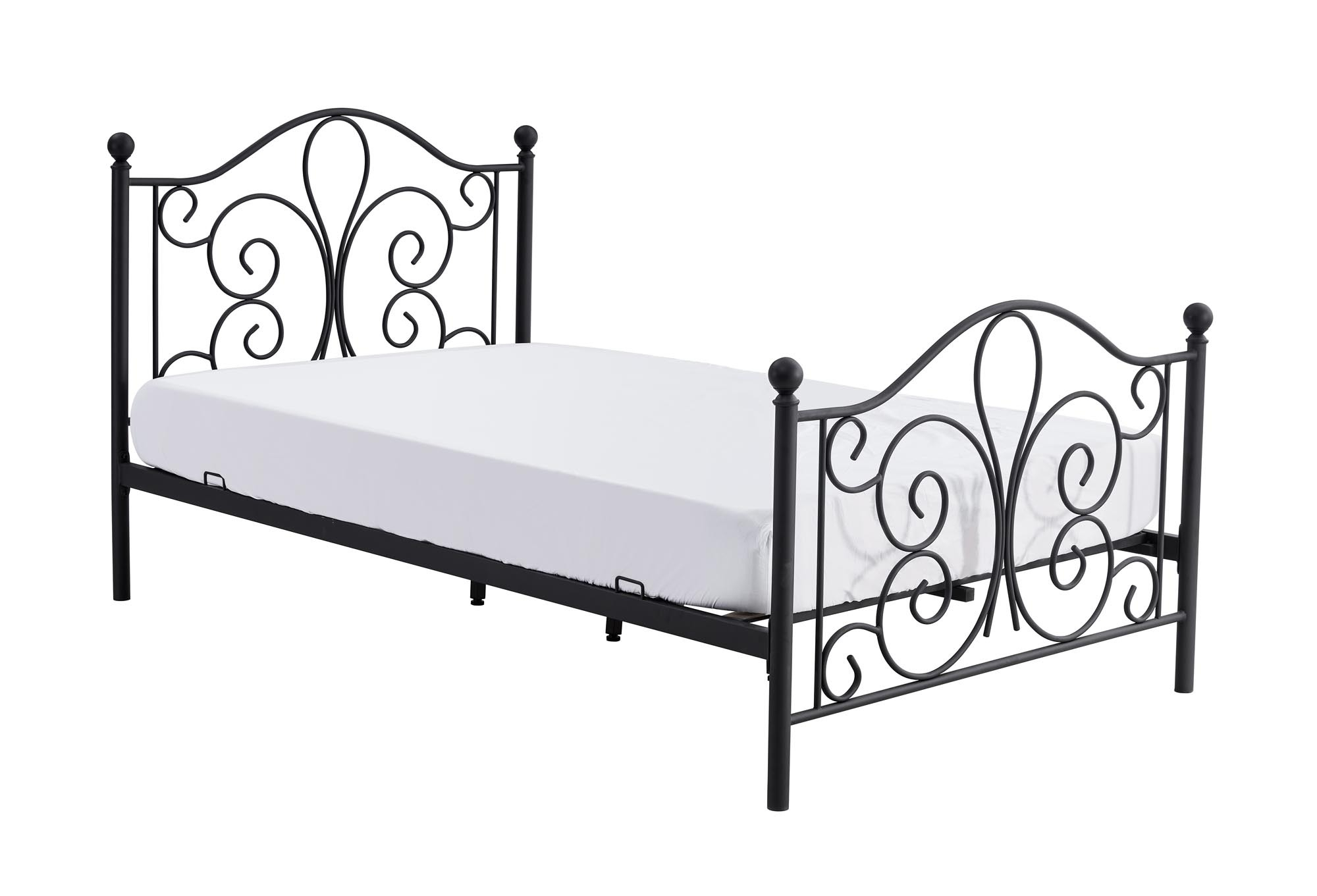 PANAMA 120 cm łóżko metalowe czarny (2p=1szt)