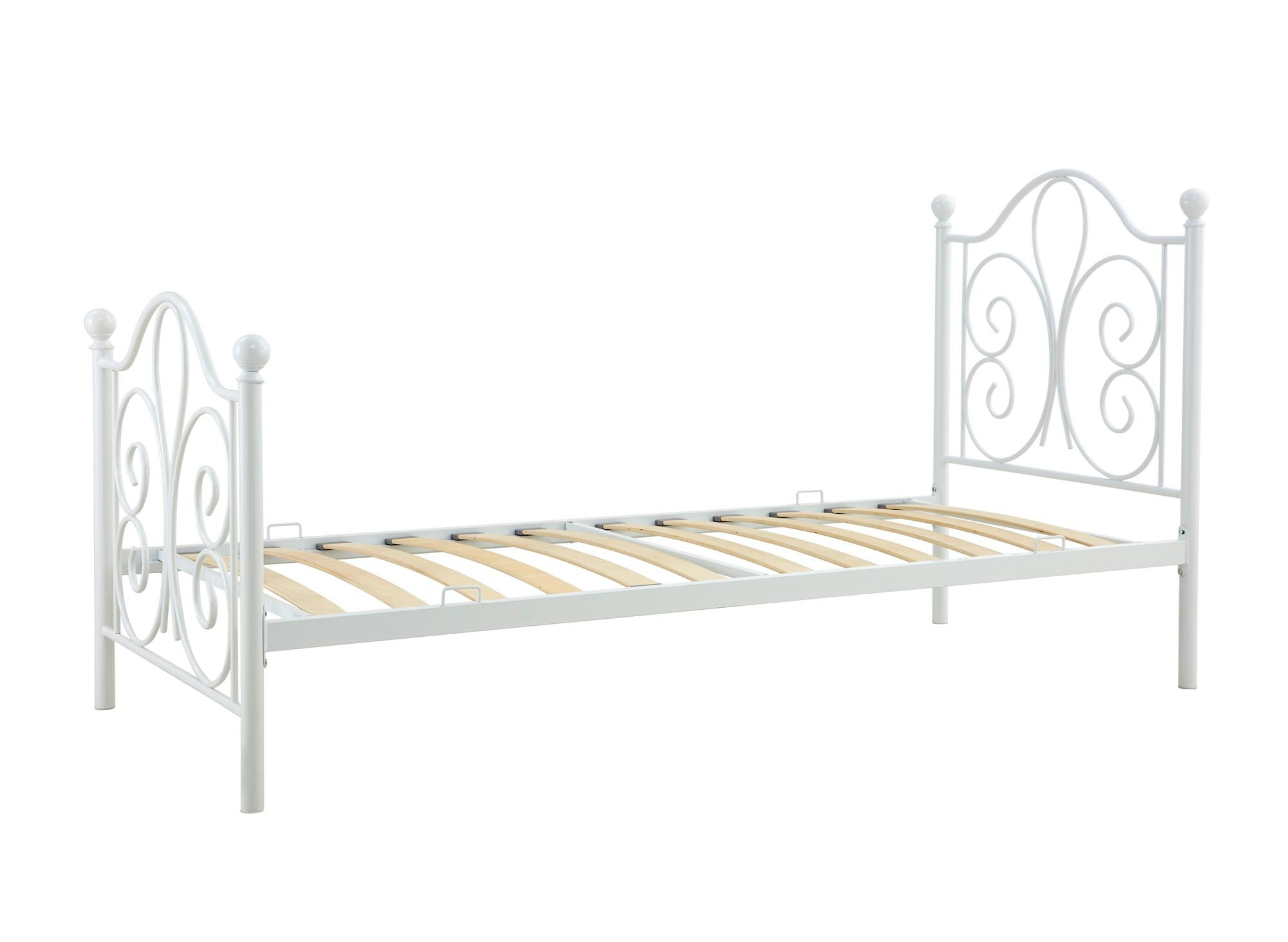 PANAMA 90 cm łóżko metalowe biały (2p=1szt)