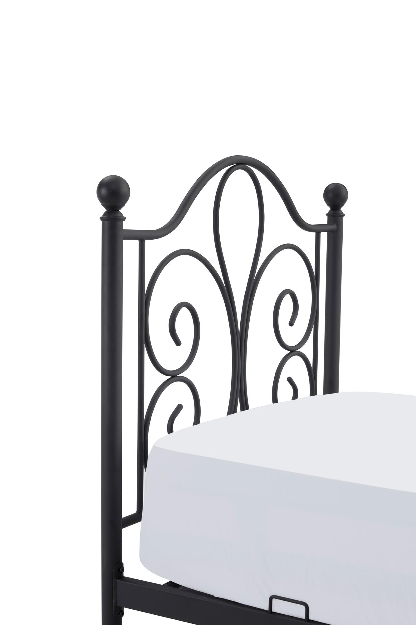 PANAMA 90 cm łóżko metalowe czarny (2p=1szt)