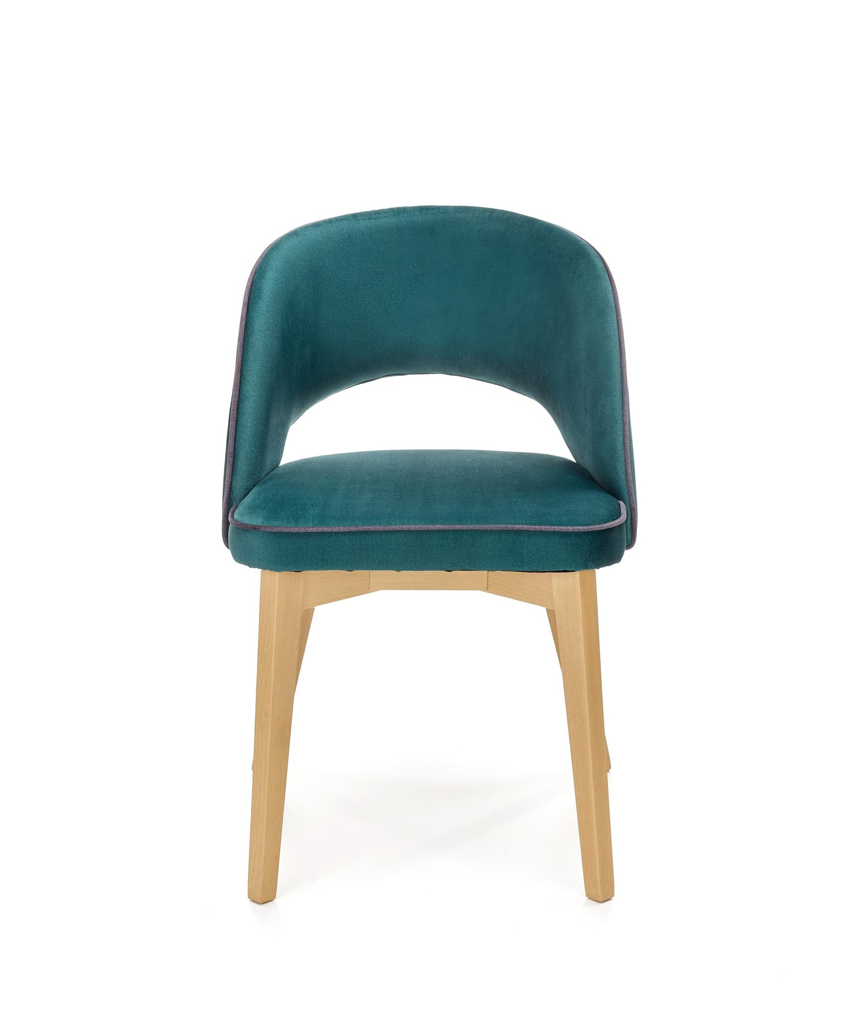 MARINO krzesło dąb miodowy / tap. MONOLITH 37 (ciemny zielony)