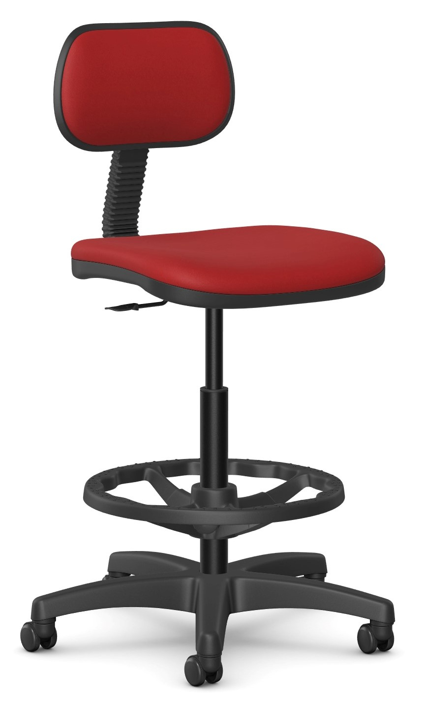 Logika BP - Krzesło obrotowe wysokie z podnóżkiem
