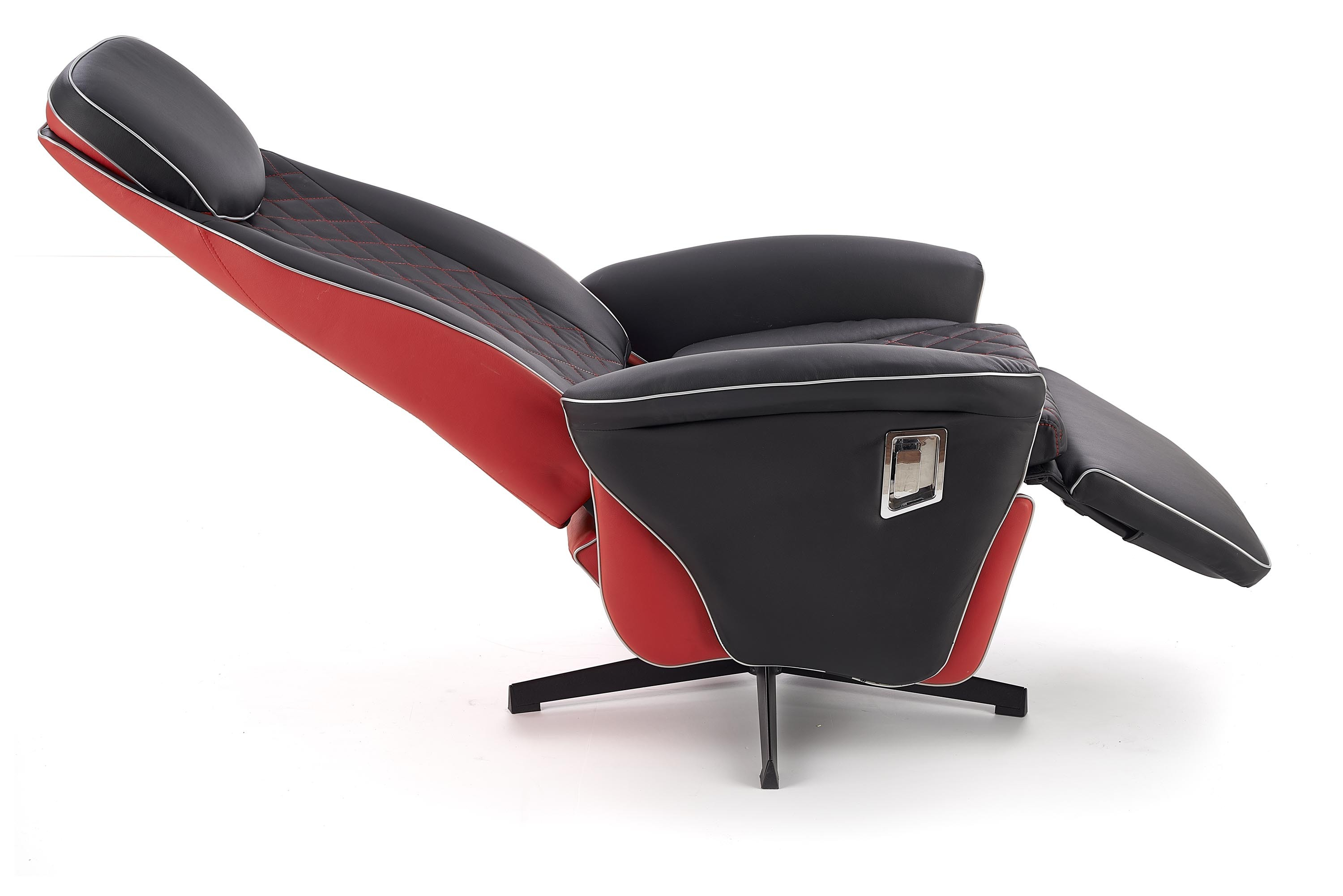 CAMARO fotel wypoczynkowy czarny / czerwony (1p=1szt)