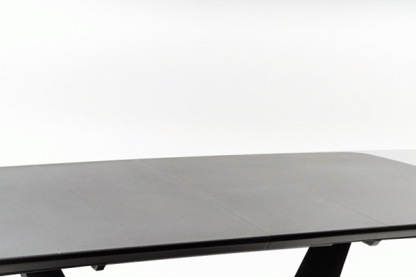 FANGOR stół rozkładany, blat - ciemny popiel, podstawa - czarny (3p=1szt)
