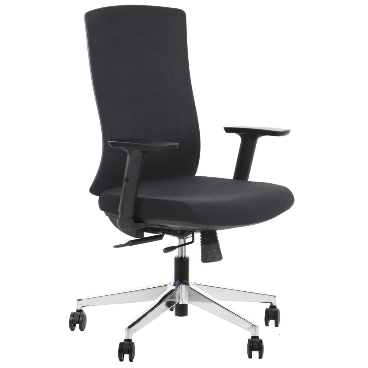 Krzesło biurowe TONO czarny podstawa chromowana
