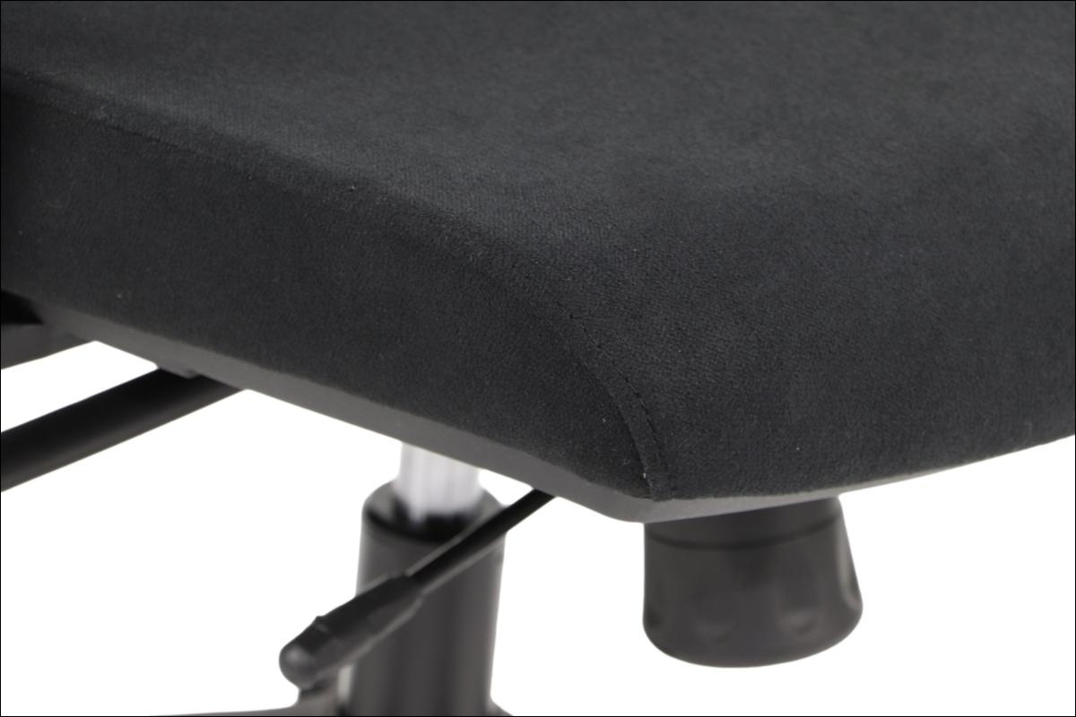 Fotel biurowy HAGER czarno-szary podstawa chromowana