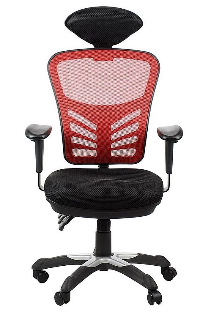 Fotel Biurowy Obrotowy EF-HG0001H czerwony