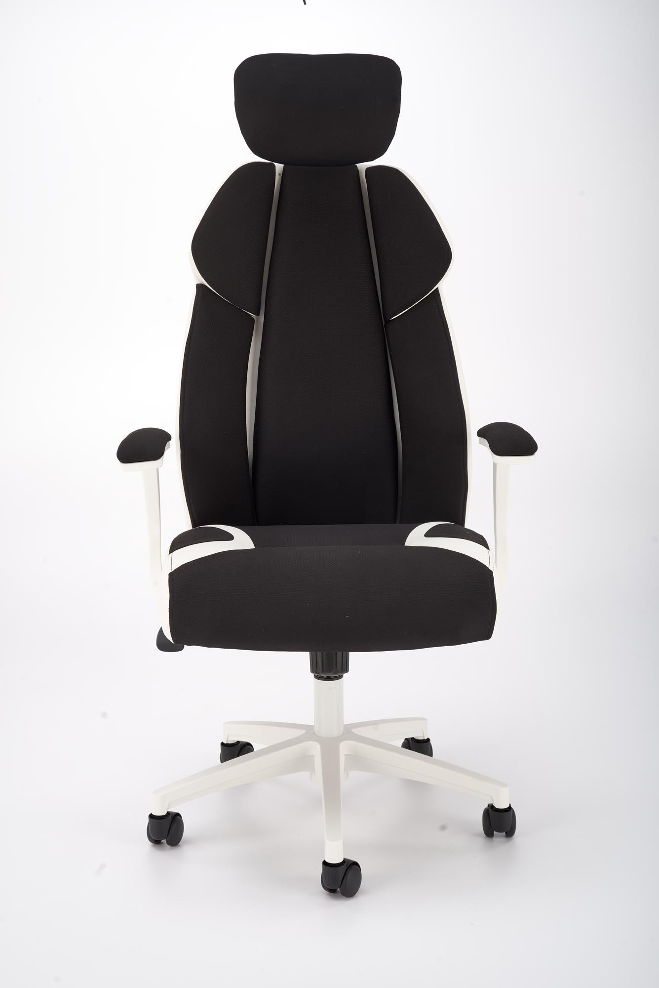 CHRONO fotel obrotowy biało-czarny