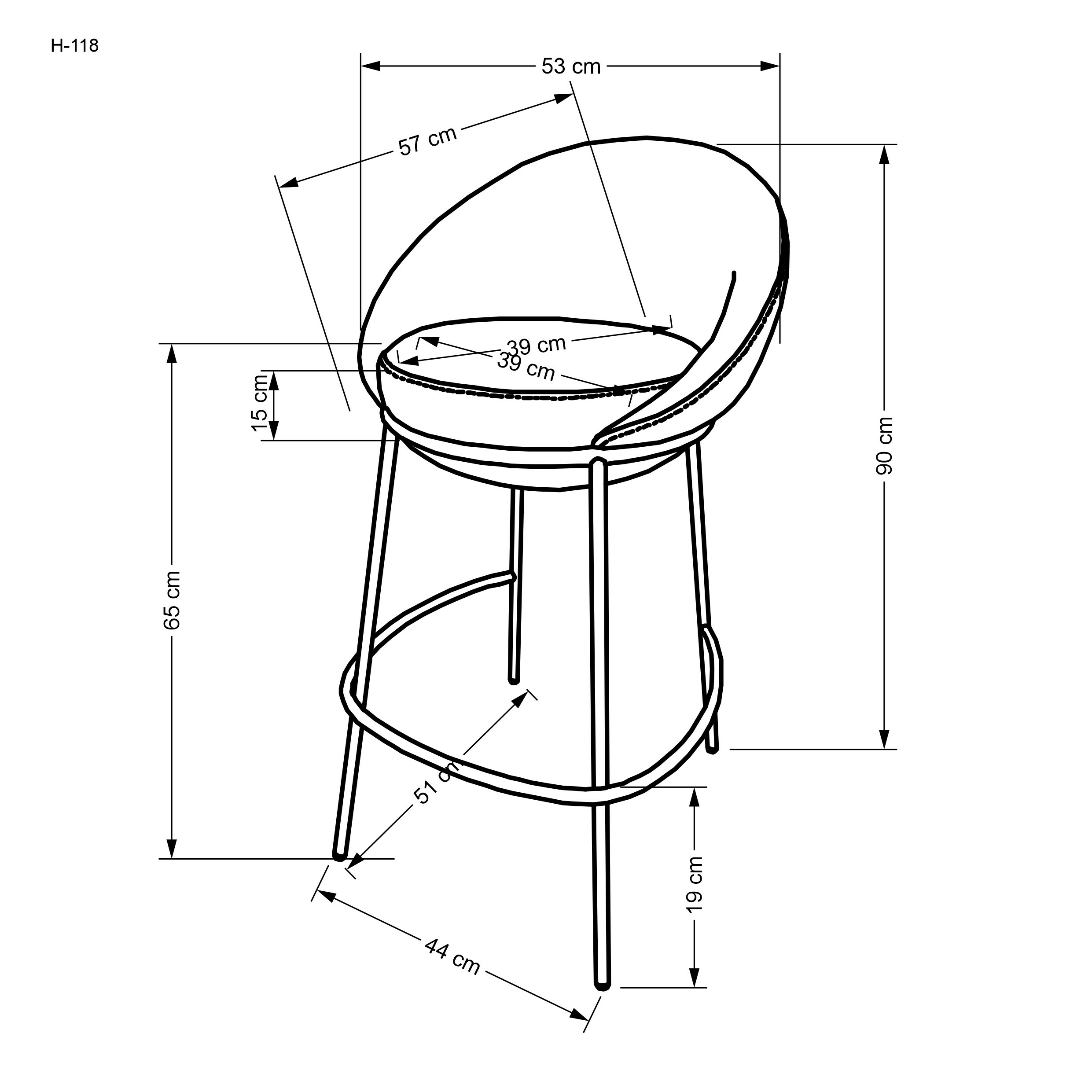 Hoker H118 wielokolorowy