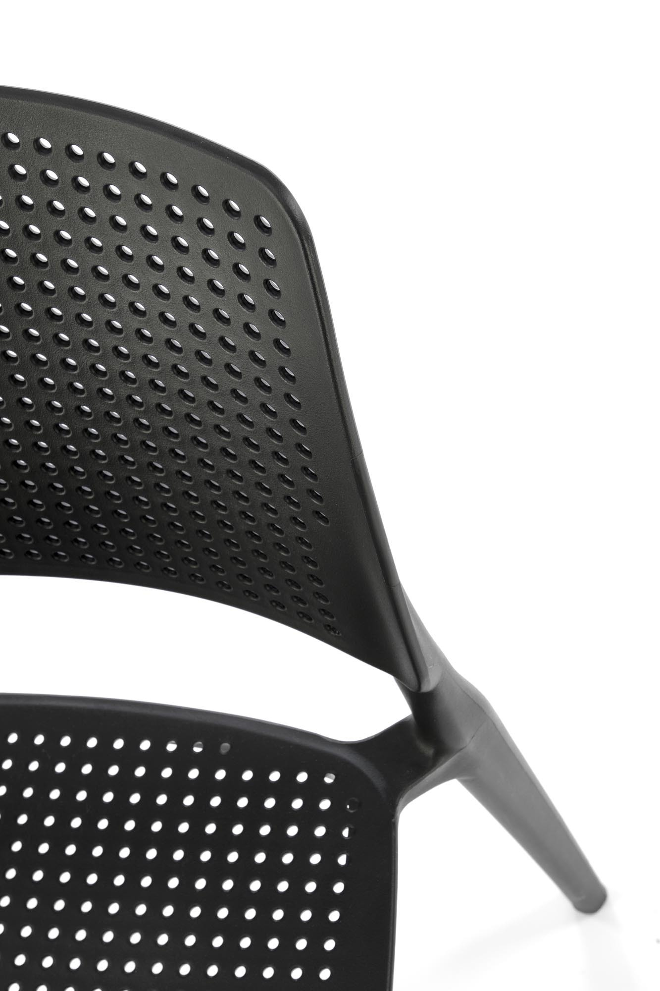 Krzesło z tworzywa K514 kolor czarny