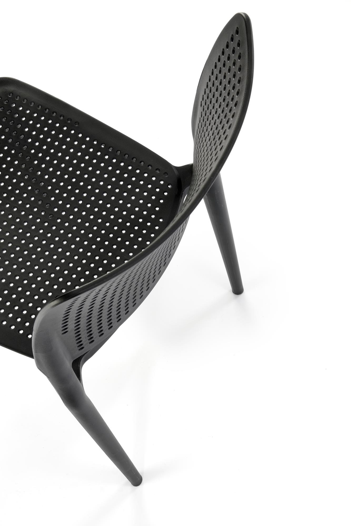 Krzesło z tworzywa K514 kolor czarny