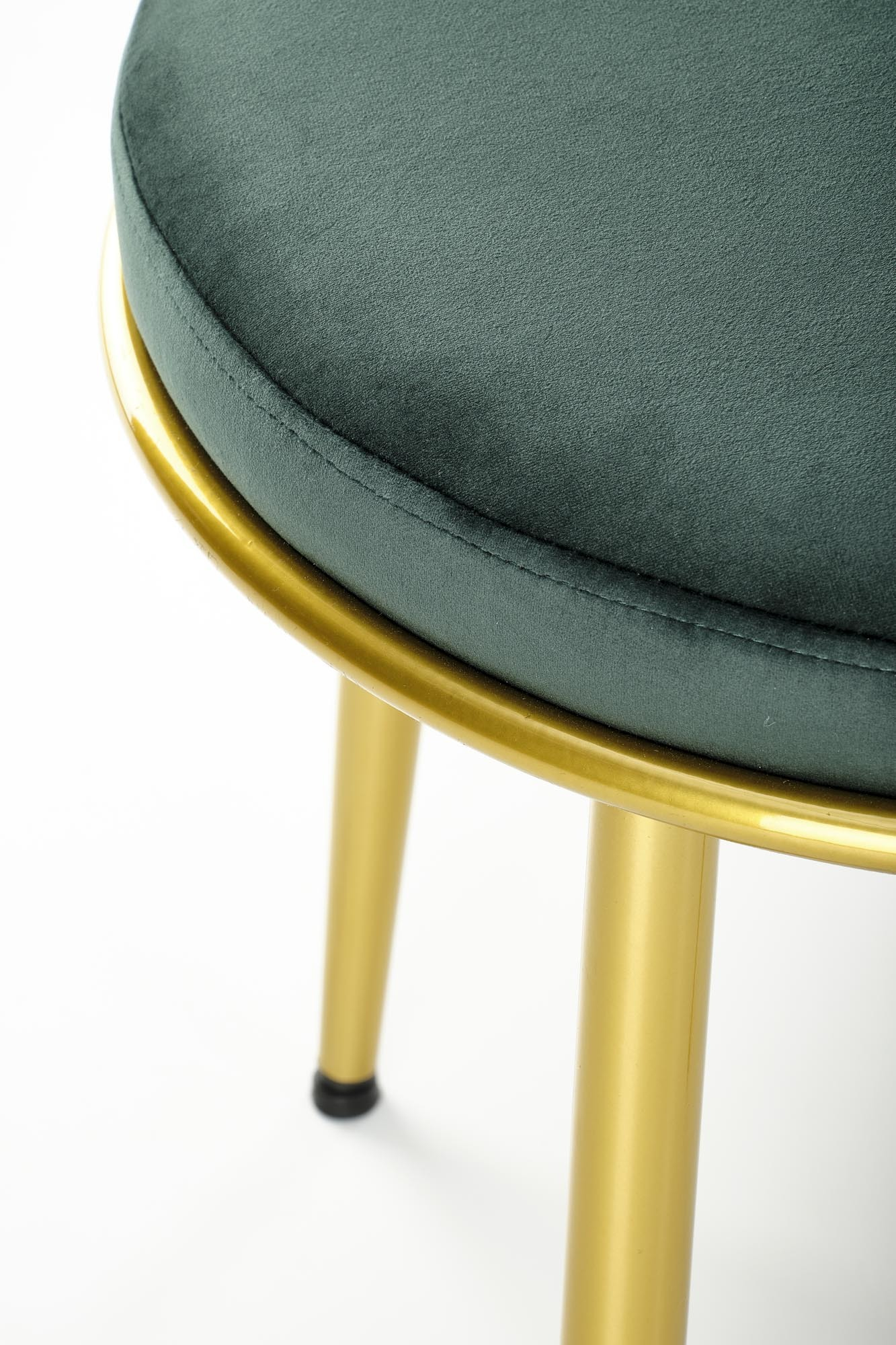 Krzesło K517 ciemny zielony / złoty
