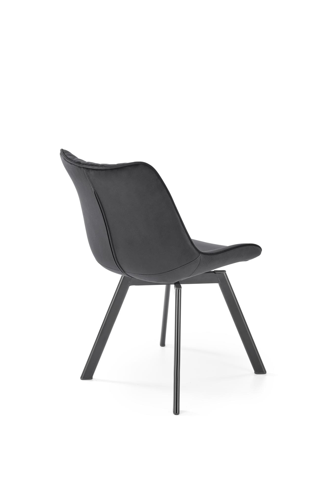 Krzesło z funkcją obrotu K520 krzesło nogi - czarne, siedzisko - czarny