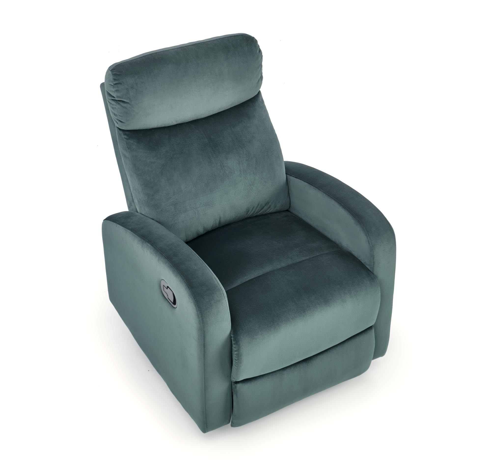 WONDER fotel rozkładany z funkcja kołyski, ciemno zielony