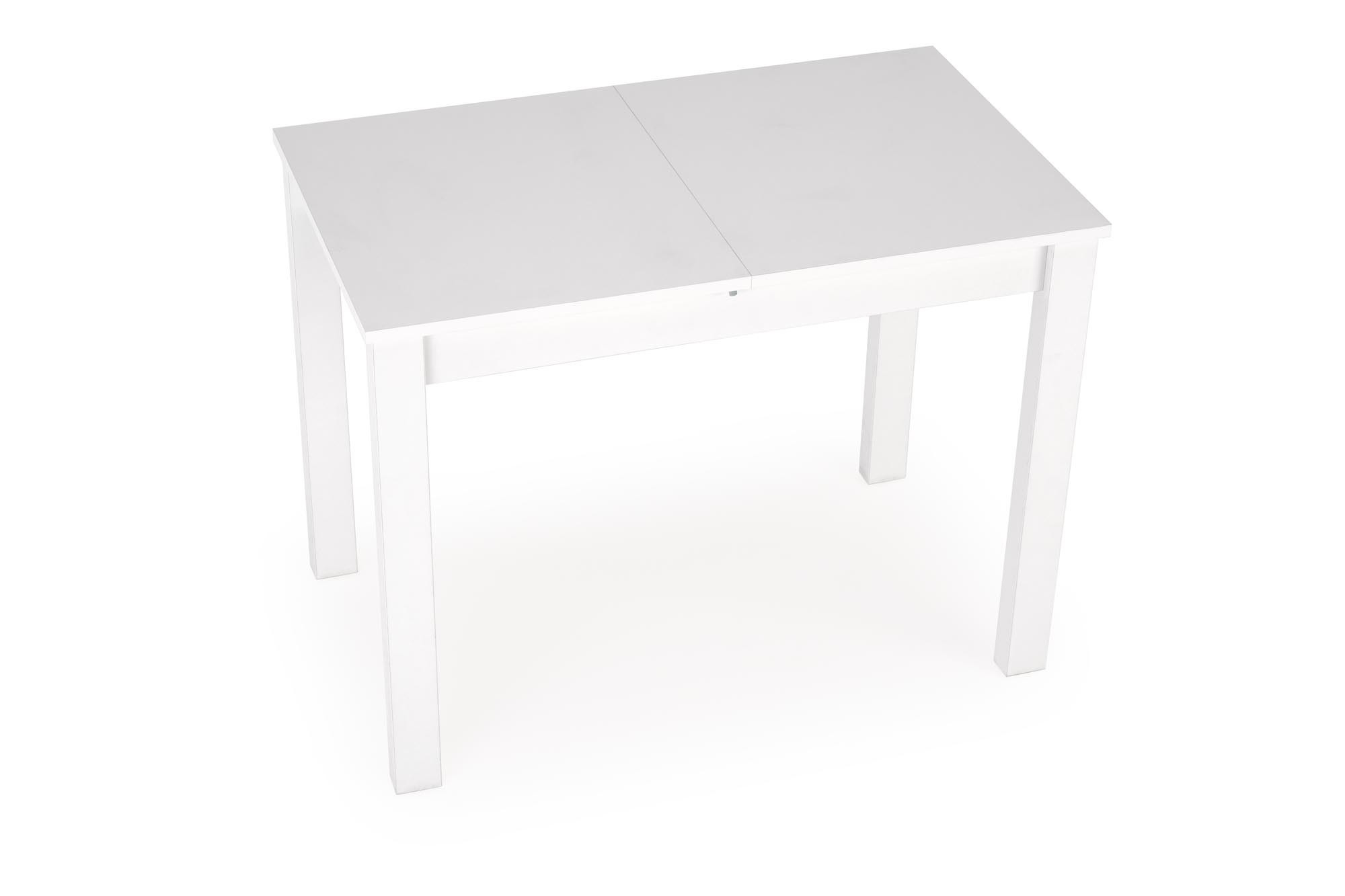 GINO stół rozkładany blat - biały, nogi - biały