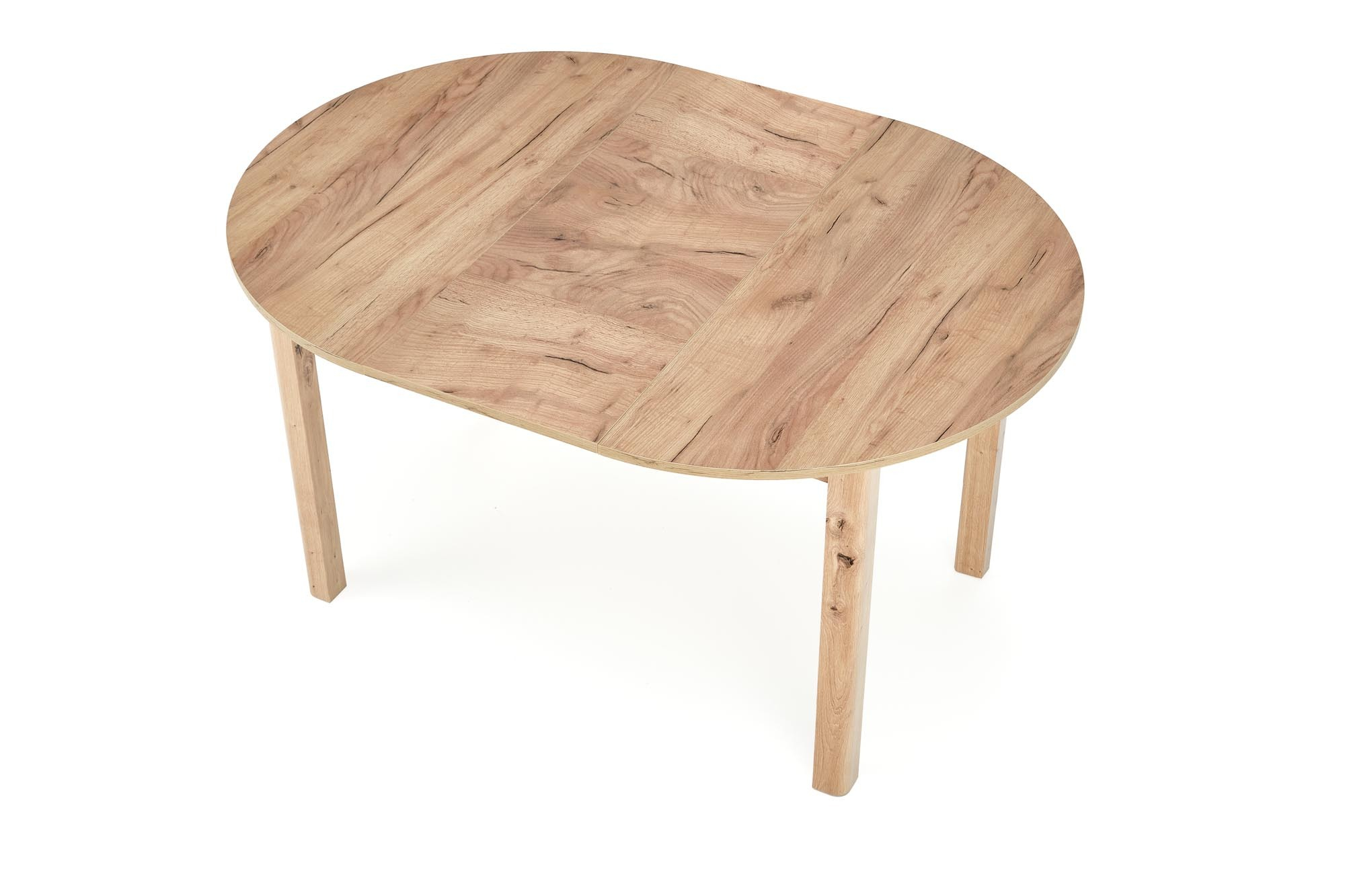 RINGO stół 102-142x102x76 cm kolor blat dąb craft, nogi - dąb craft