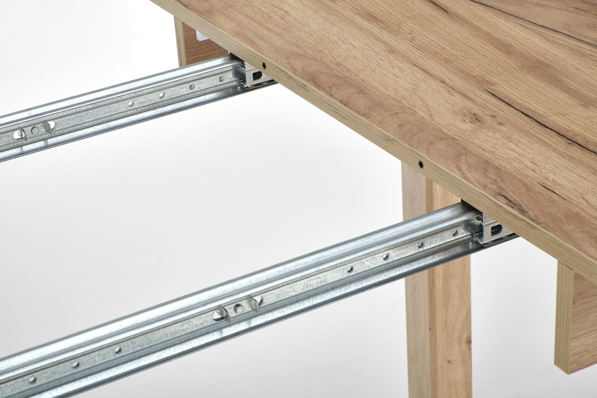 RINGO stół 102-142x102x76 cm kolor blat dąb craft, nogi - dąb craft