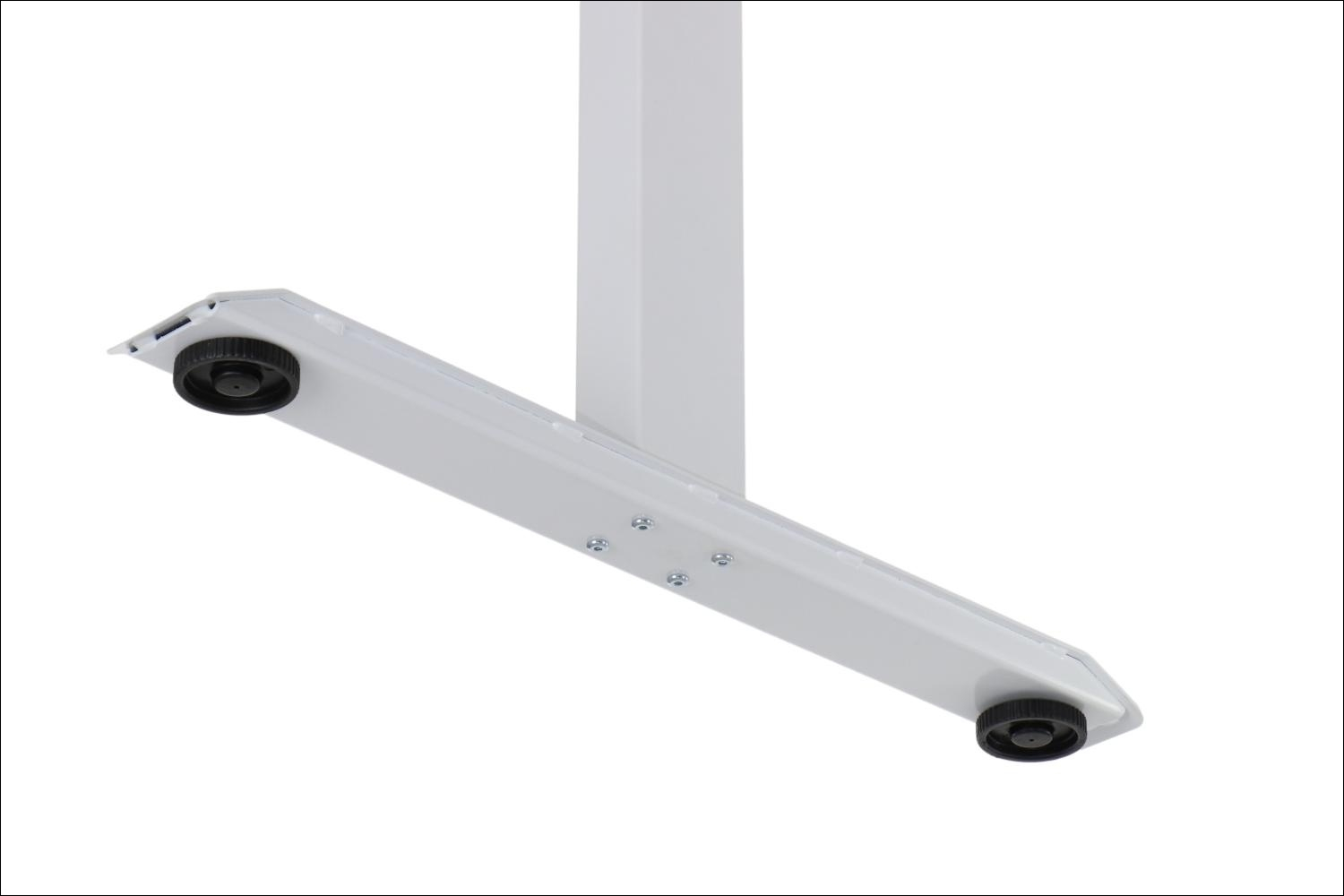 Stelaż PRATO 04-2T/W z elektryczną regulacją wysokości w zakresie 69-117 cm kolor biały/ 2-silnikowy