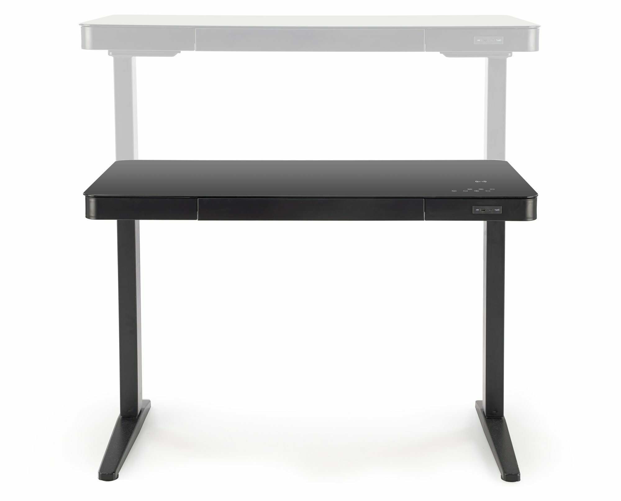 B52  biurko biurko z funkcją regulacji wysokości,  czarny