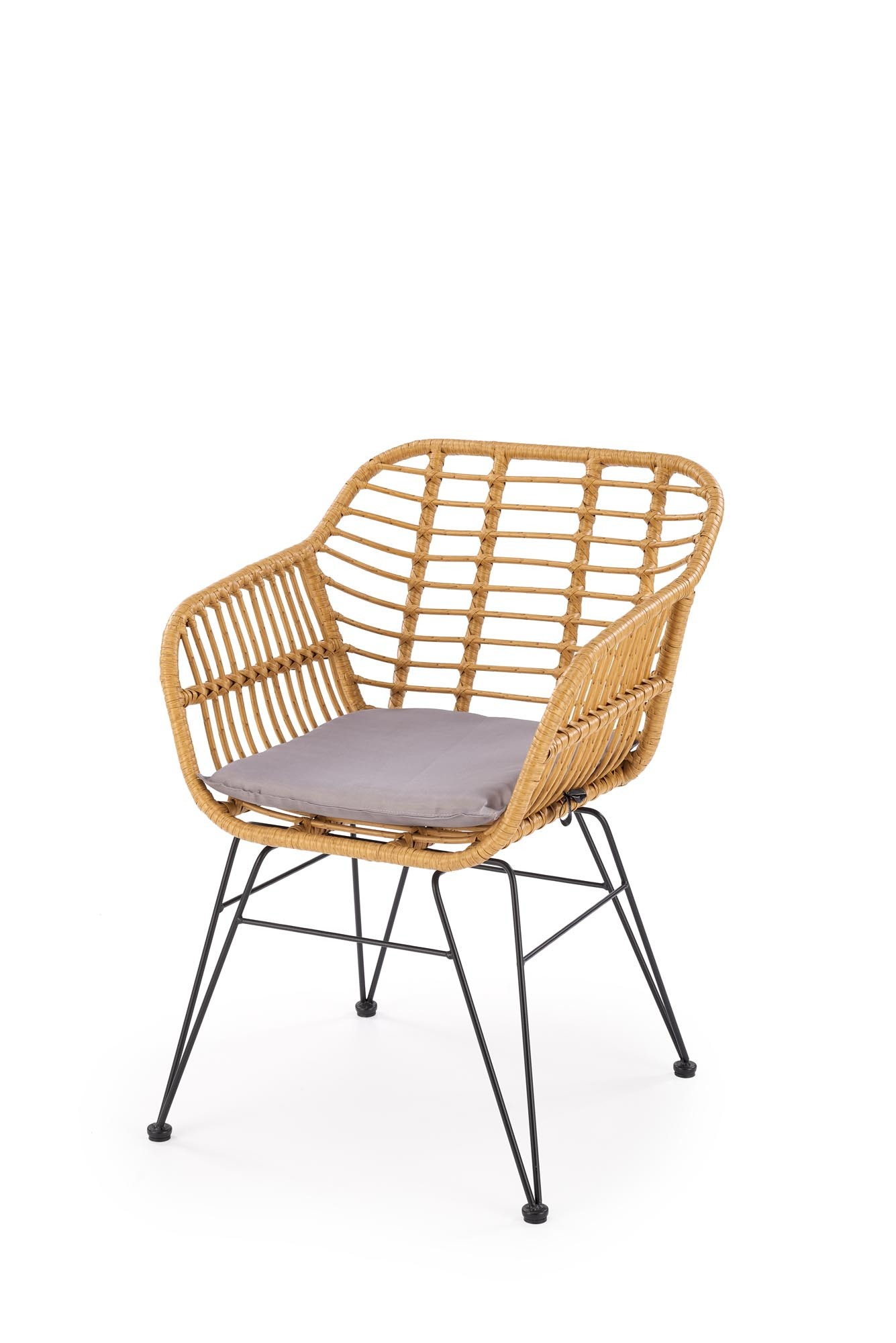 K541 krzesło naturalny / popielaty