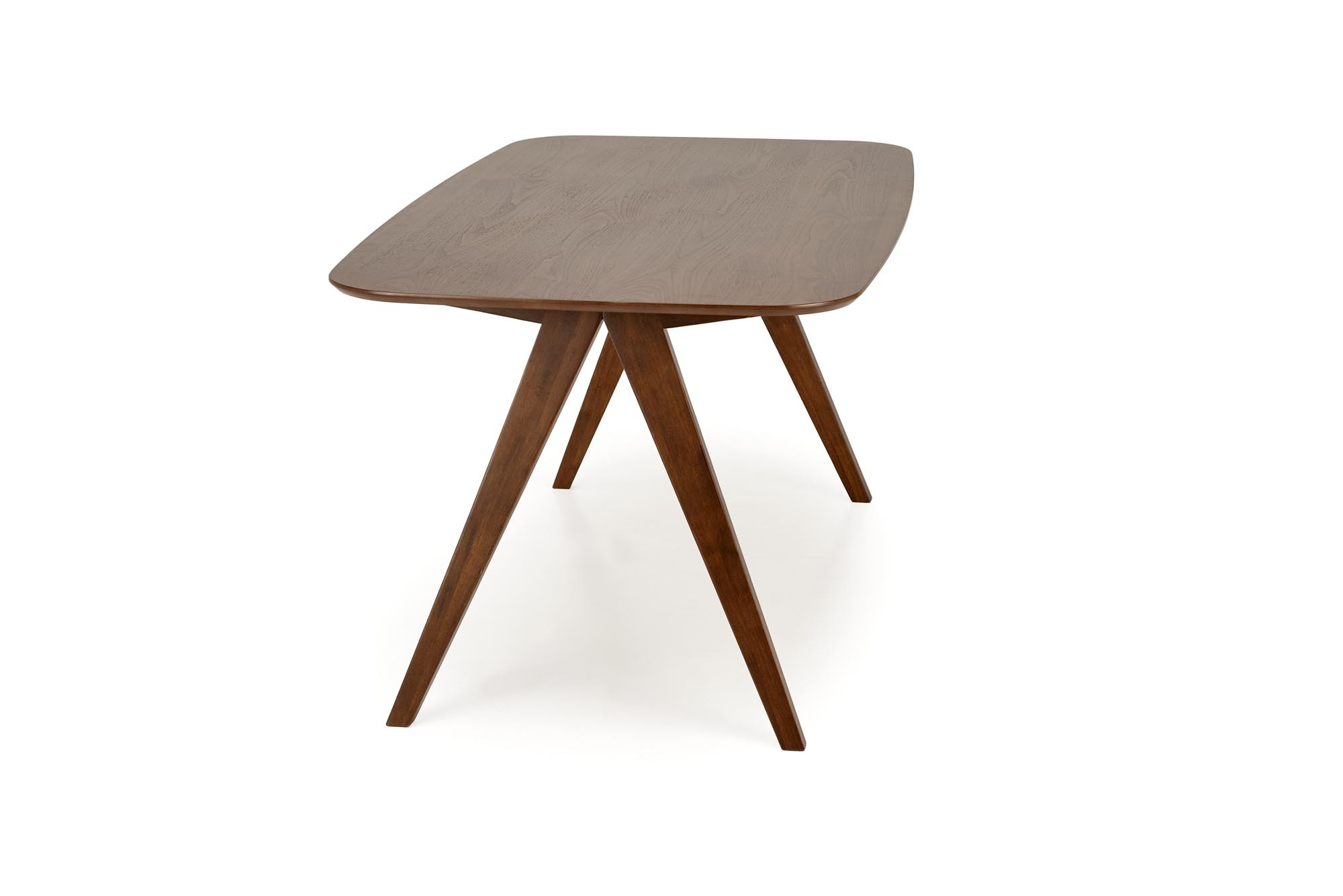 MIGUEL stół 160/90/75 cm, blat - orzechowy, noga - orzechowy