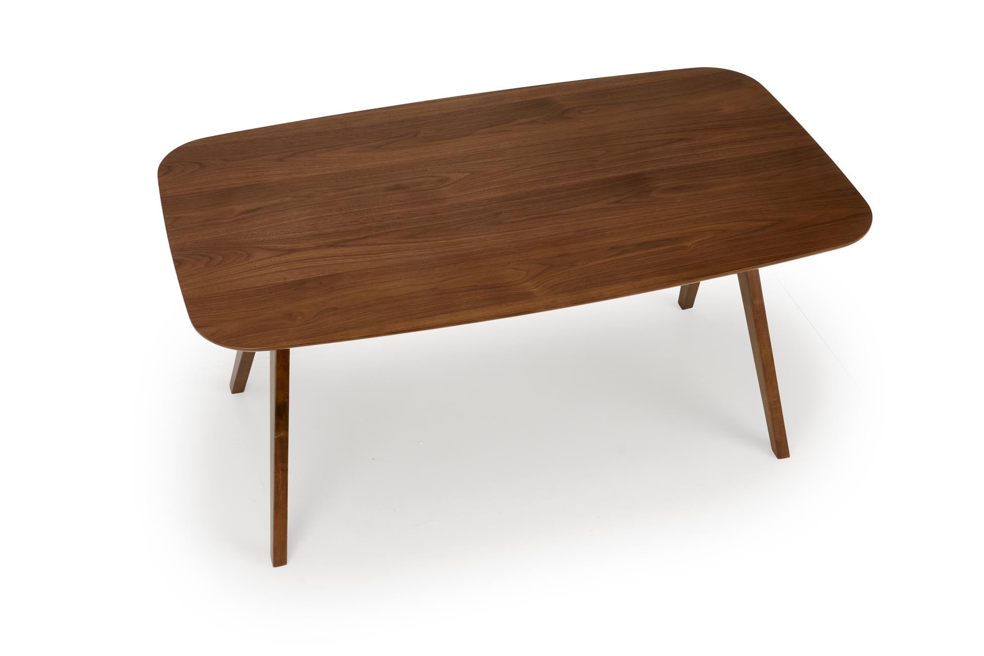 MIGUEL stół 160/90/75 cm, blat - orzechowy, noga - orzechowy