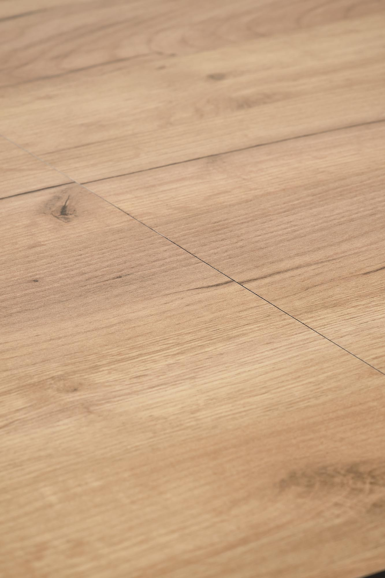 GULIAN stół rozkładany 140-180/80/76 cm, blat - dąb wotan, nogi - czarny